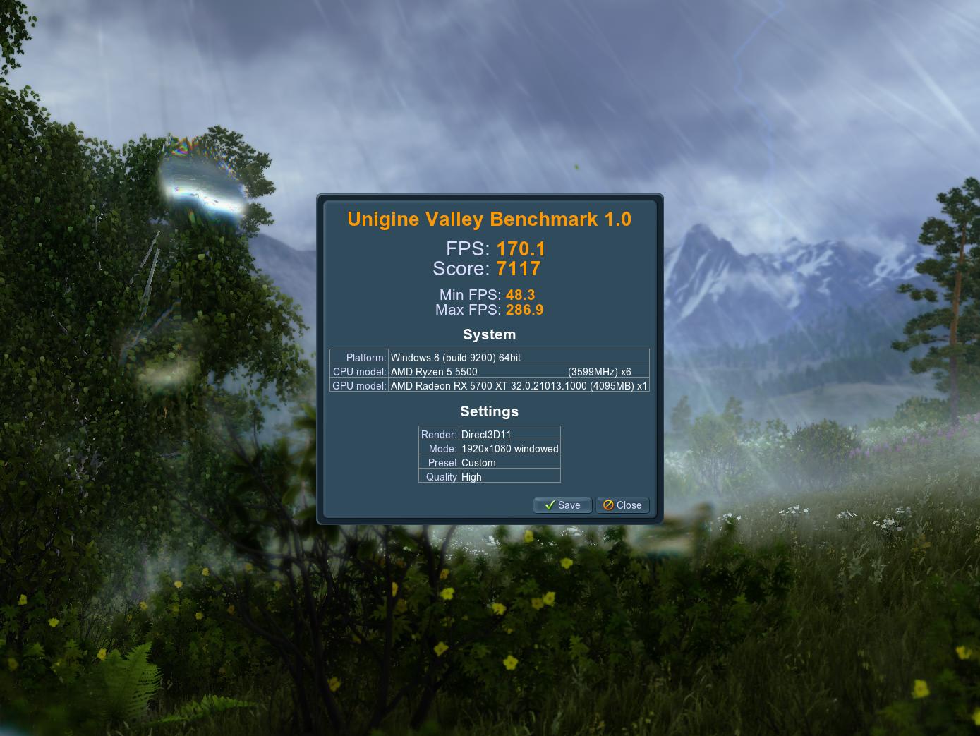 Ryzen 5, RX 5700 XT, 32GB, 1TB SSD, WiFi/BT, Windows 11 Pro