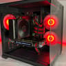 Red & Black 14C/28T Gaming PC (E5-2680 V4, 32GB RAM, GTX 1070, 512GB NVME/1TB HDD)