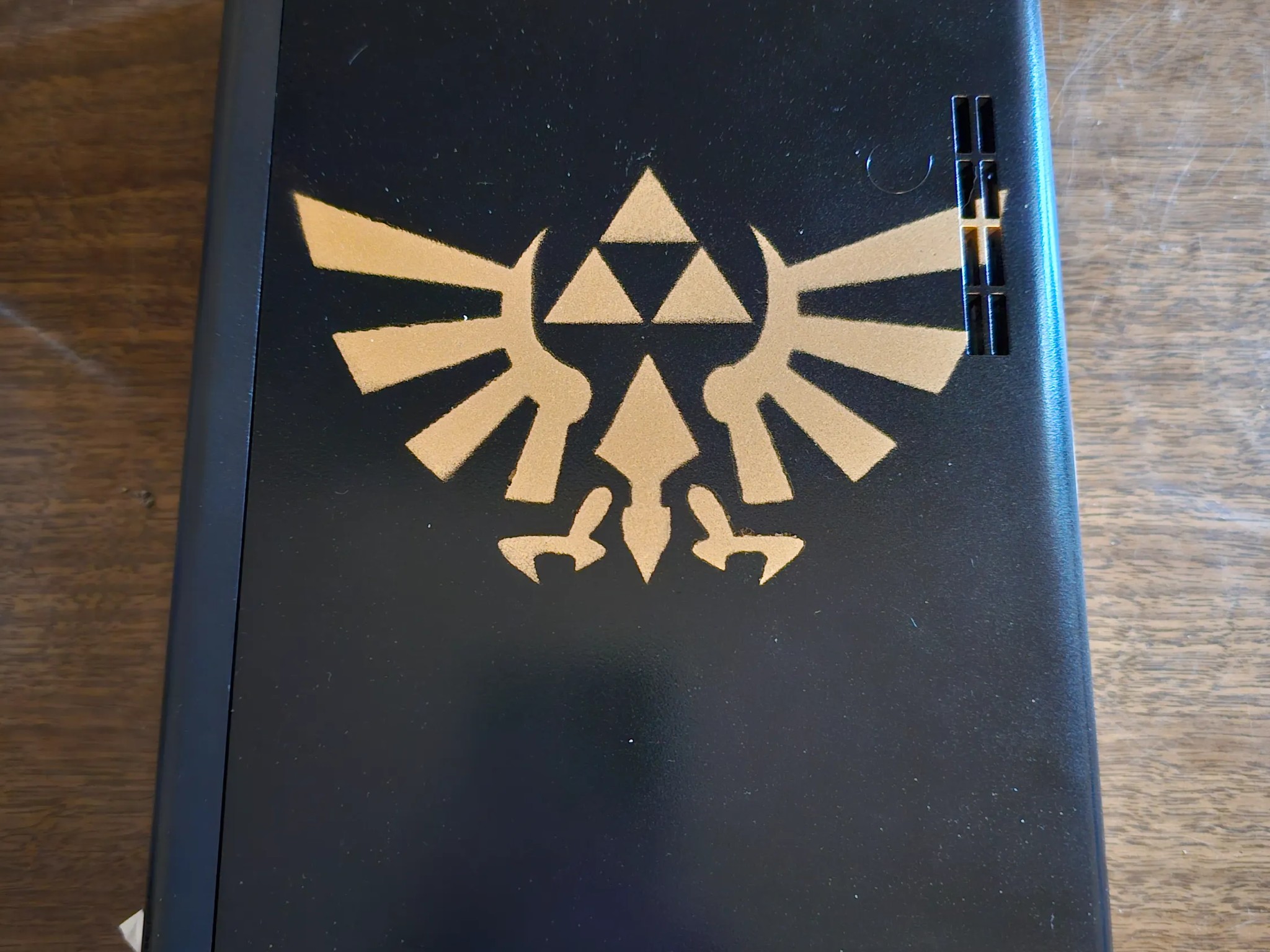 Custom Zelda Gold Crest Wii U 256GB NAND