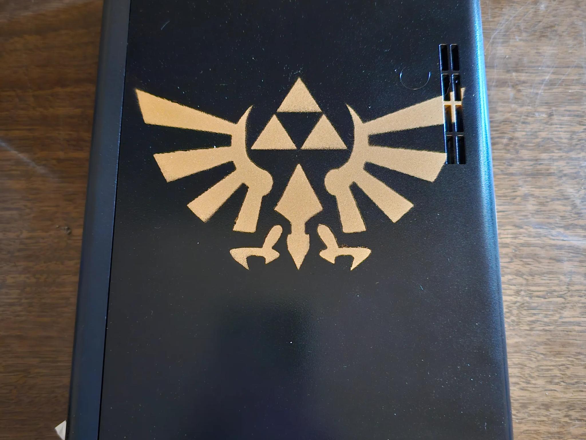 Custom Zelda Gold Crest Wii U 256GB NAND