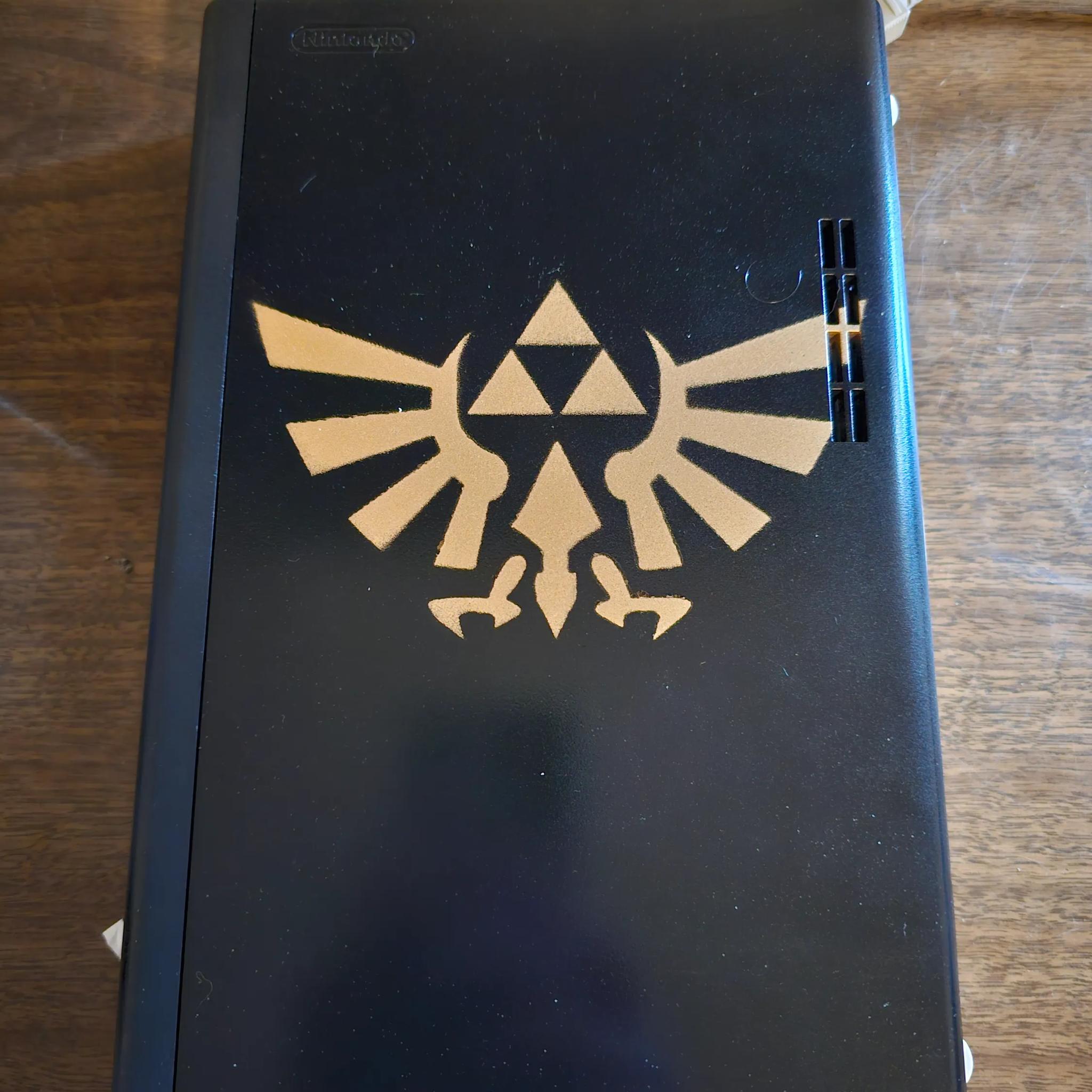 Custom Zelda Gold Crest Wii U 256GB NAND