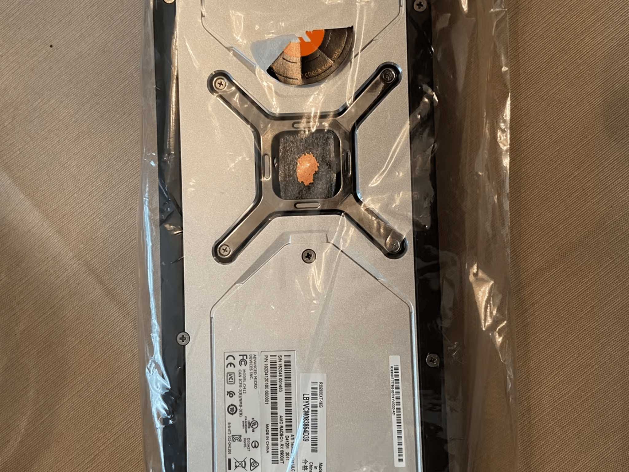 Like new 6900xt with ekwb vector rx waterblock/backplate