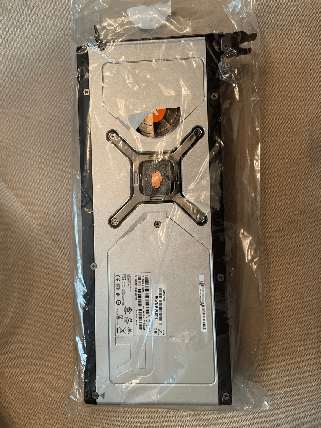 Like new 6900xt with ekwb vector rx waterblock/backplate