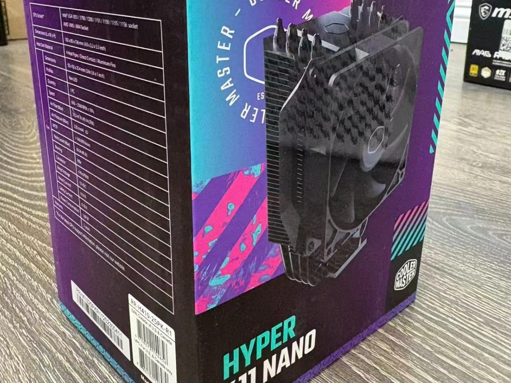 NEW Cooler Master Hyper 411 Nano CPU Air Cooler – 92mm PWM Fan – 4 Heat Pipes