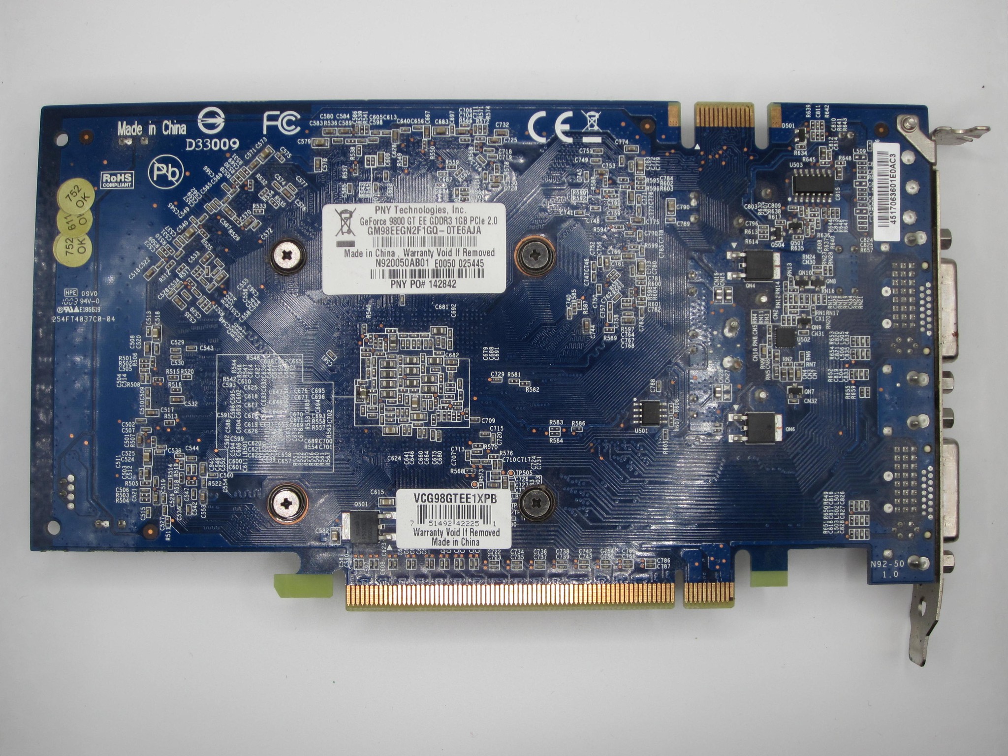 PNY NVIDIA® GeForce® 9800 GT 1GB DDR3 PCI Express 2.0 x16 SLI Support Graphics Card (VCG98GTEE1XPB)