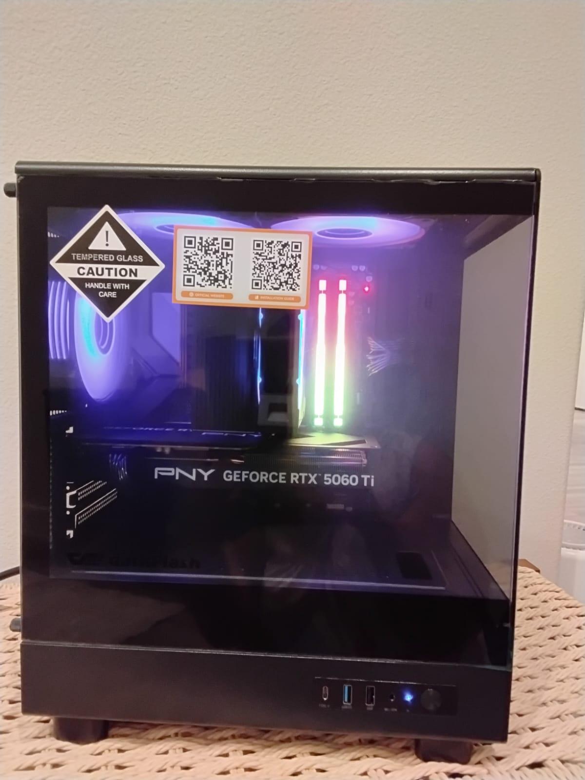 Ryzen 5 9600x GPU PNY 5060ti 16gb VRAM/ 32gb RAM