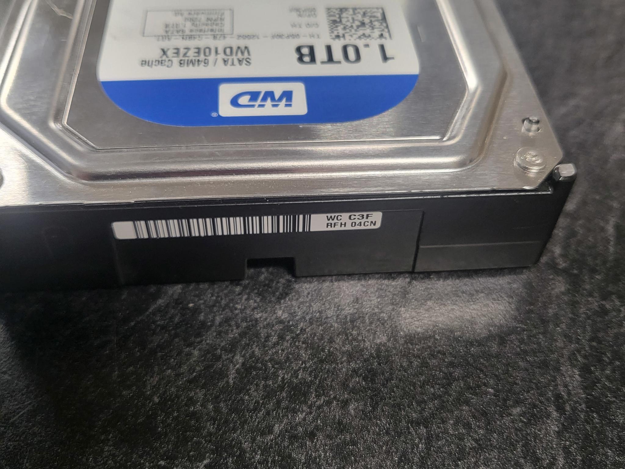 1 TB Western Digital Blue (7200RPM, 3.5", SATA III, 64MB Cache) Internal HDD w/ under 2k hours