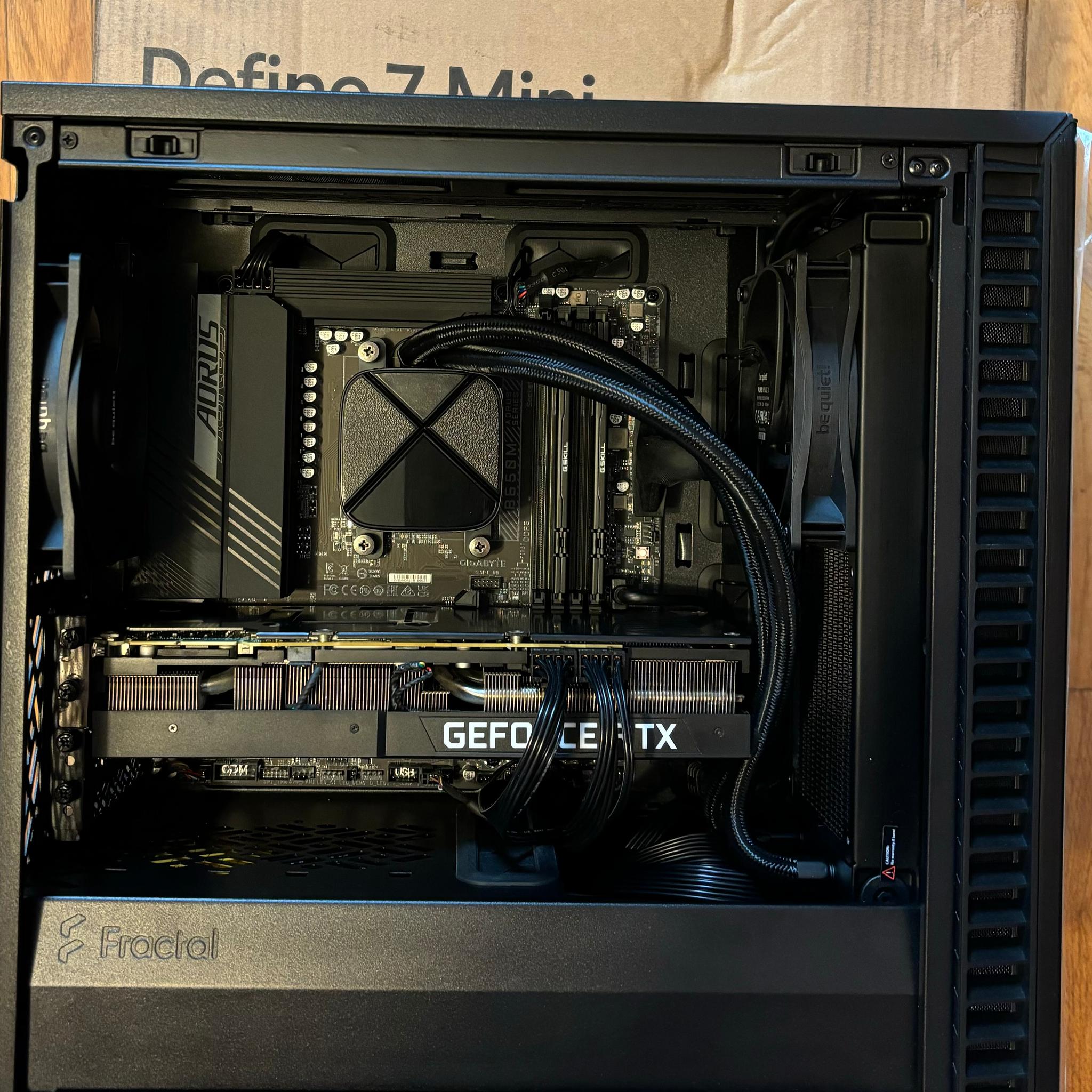 Micro Atx pc,Ryzen 9 7900, RTX 3090, 64GB ddr5, 2tb ssd