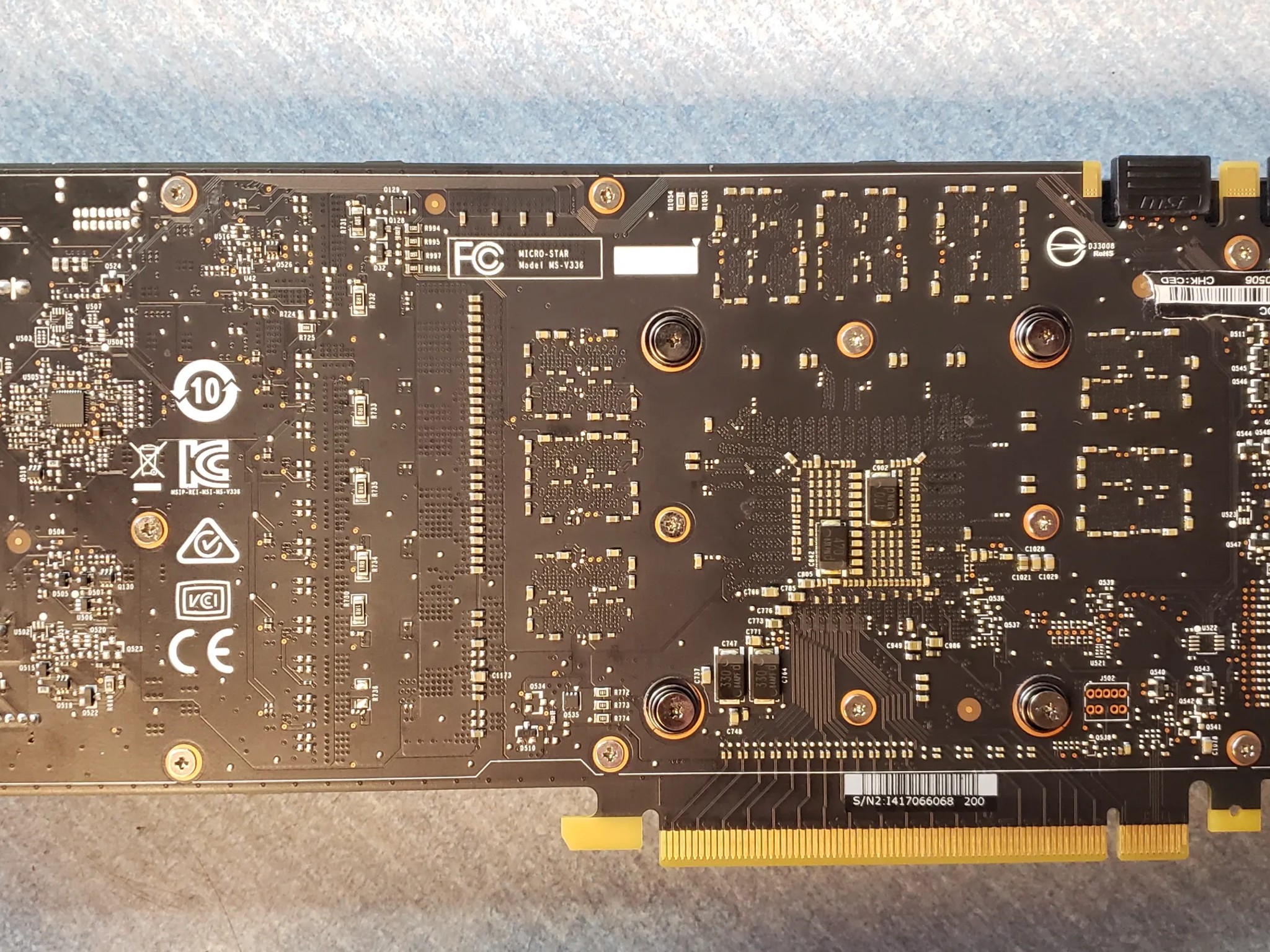 MSi GTX 1080 Aero graphics card