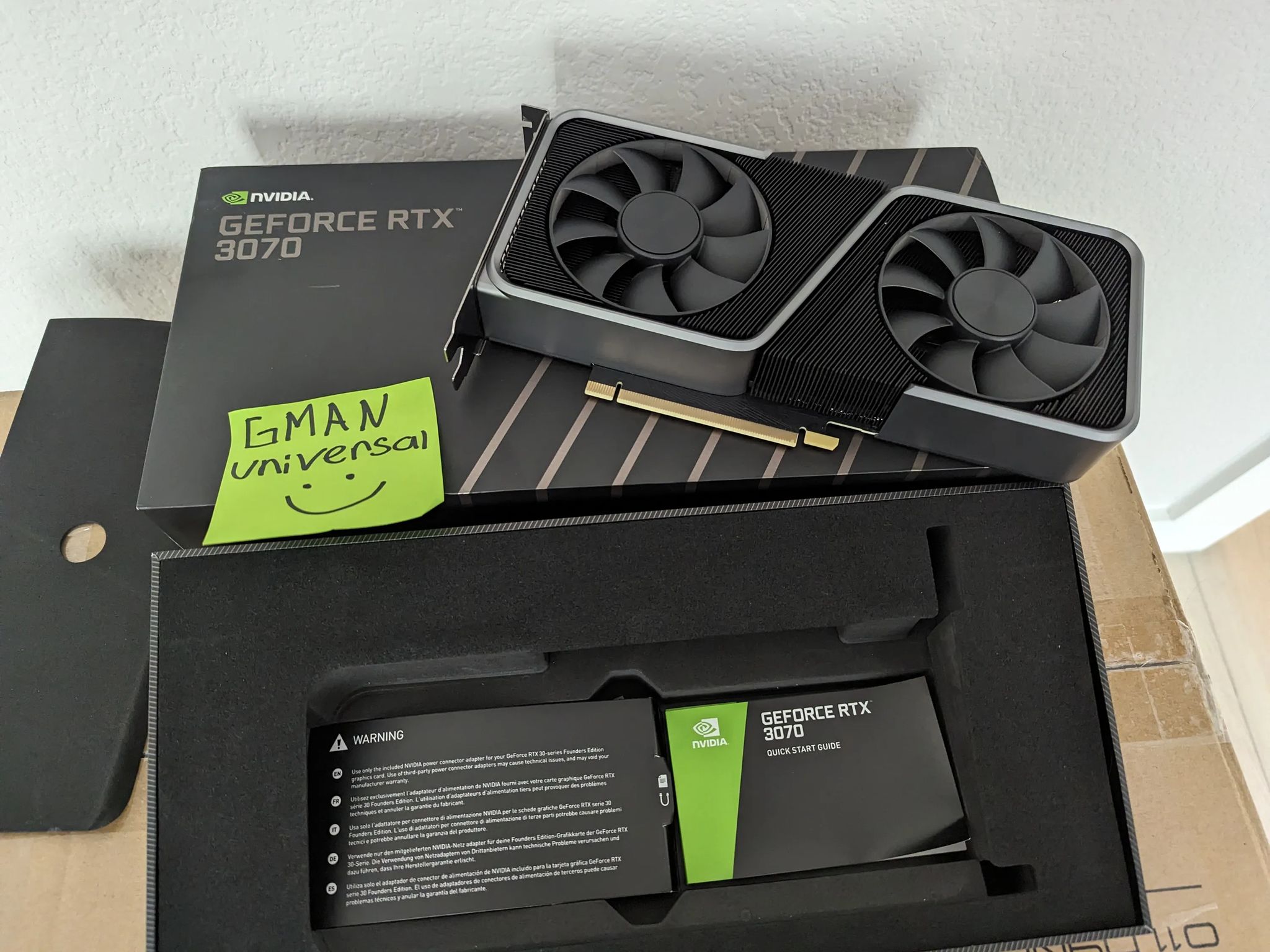 NVIDIA - GeForce RTX 3070 8GB GDDR6 PCI Express 4.0 Graphics Card - Titanium and black
