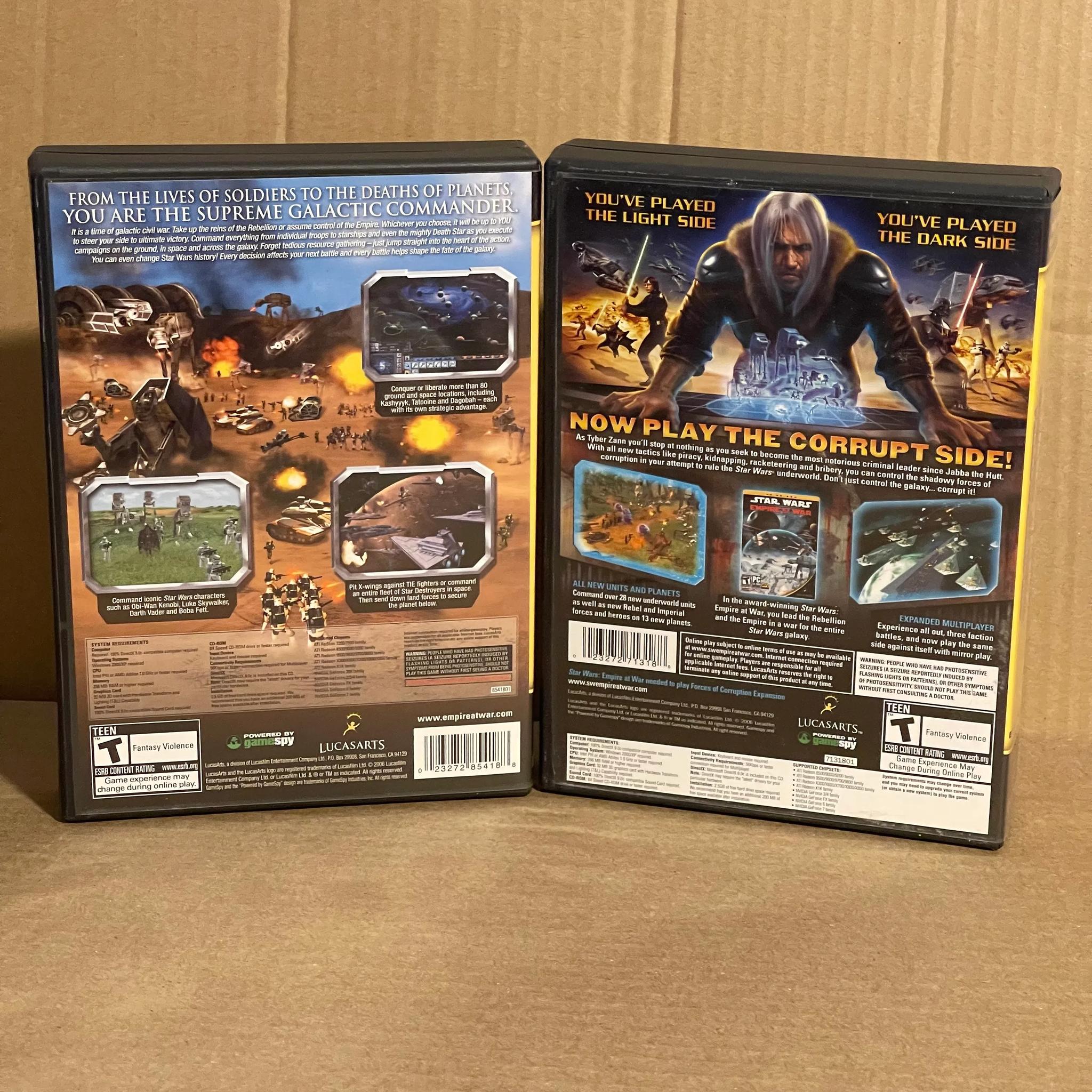 Star Wars Empire At War & Forces of Corruption Expansion Bundle