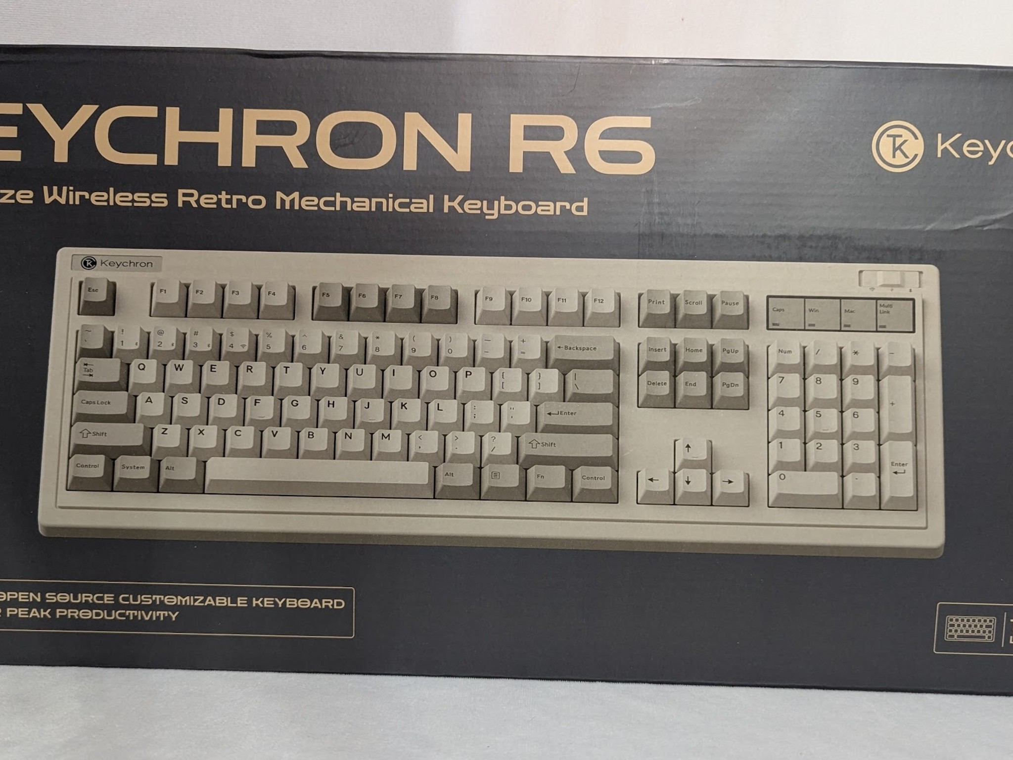 Keychron R6-M4 Retro Mechanical Keyboard - Banana Tactile Switches