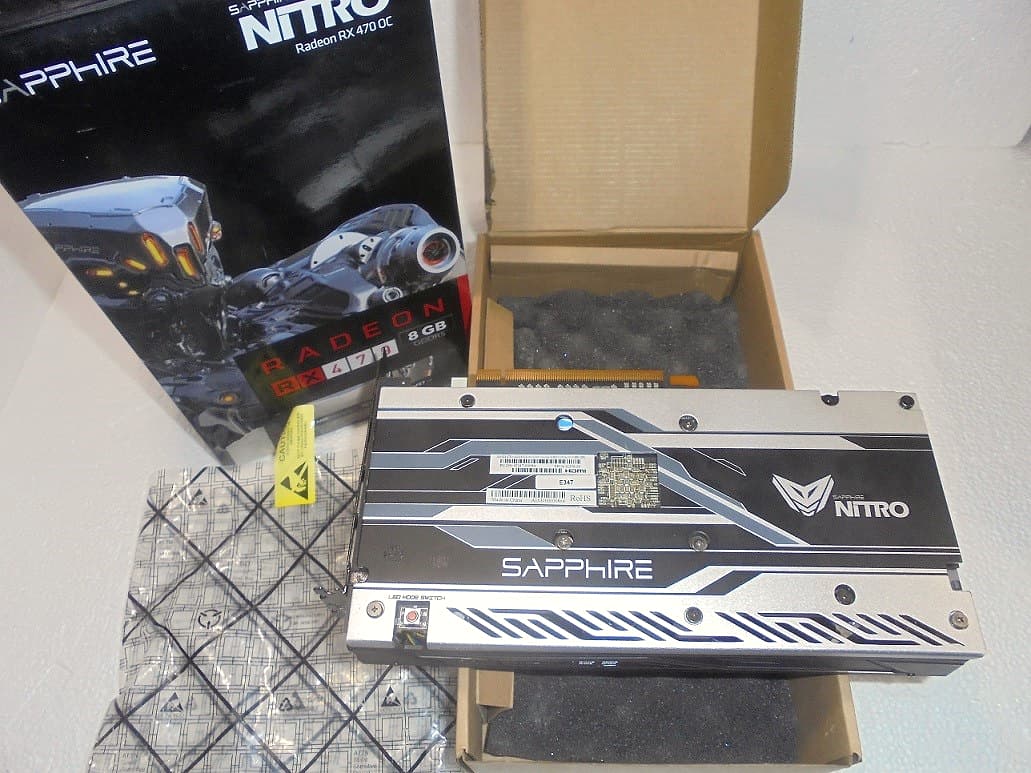 Sapphire Nitro+ RX 470 OC 8GB Dual Bios LED Good Condition Recent Refresh/Serviced