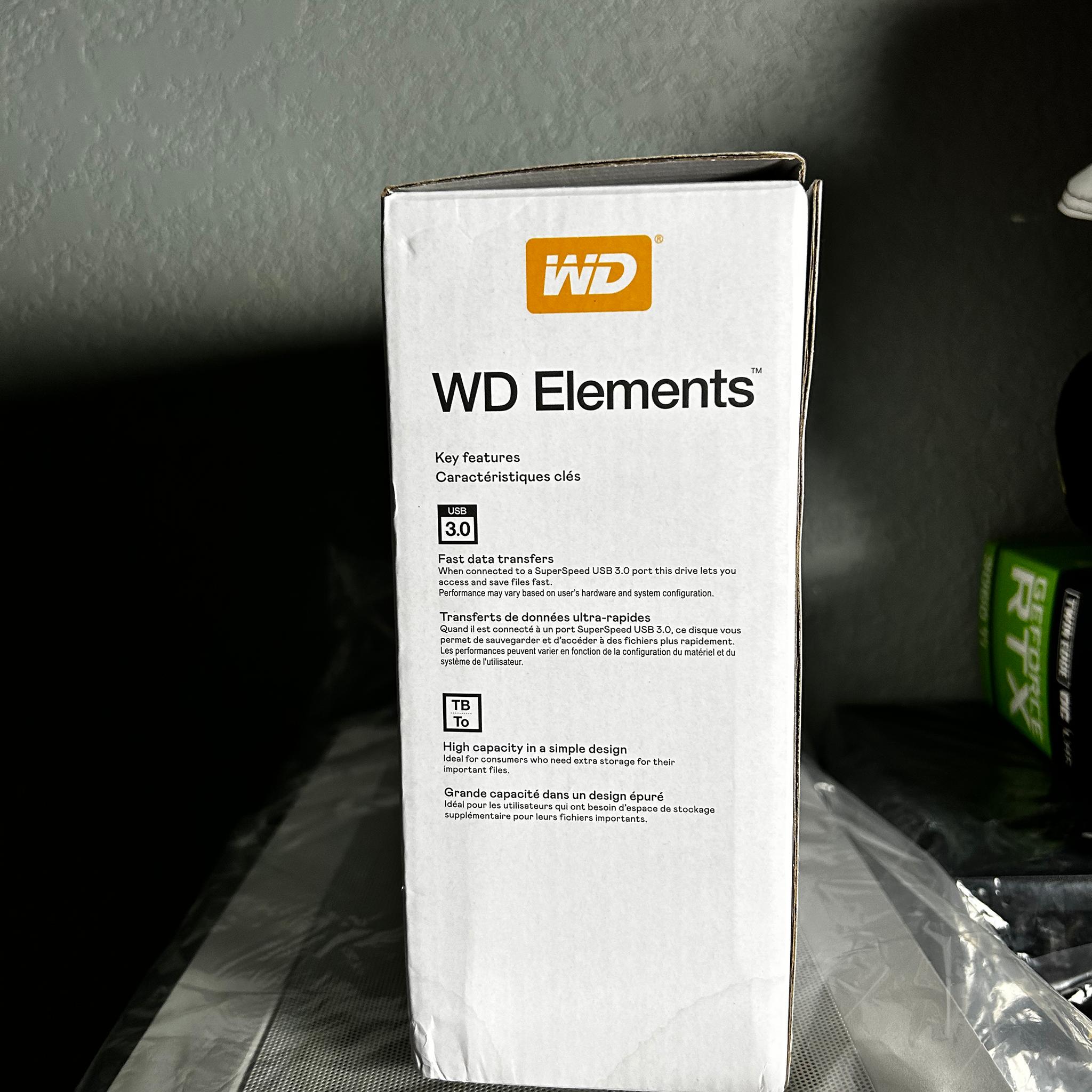 WD 10TB Elements Desktop External Hard Drive