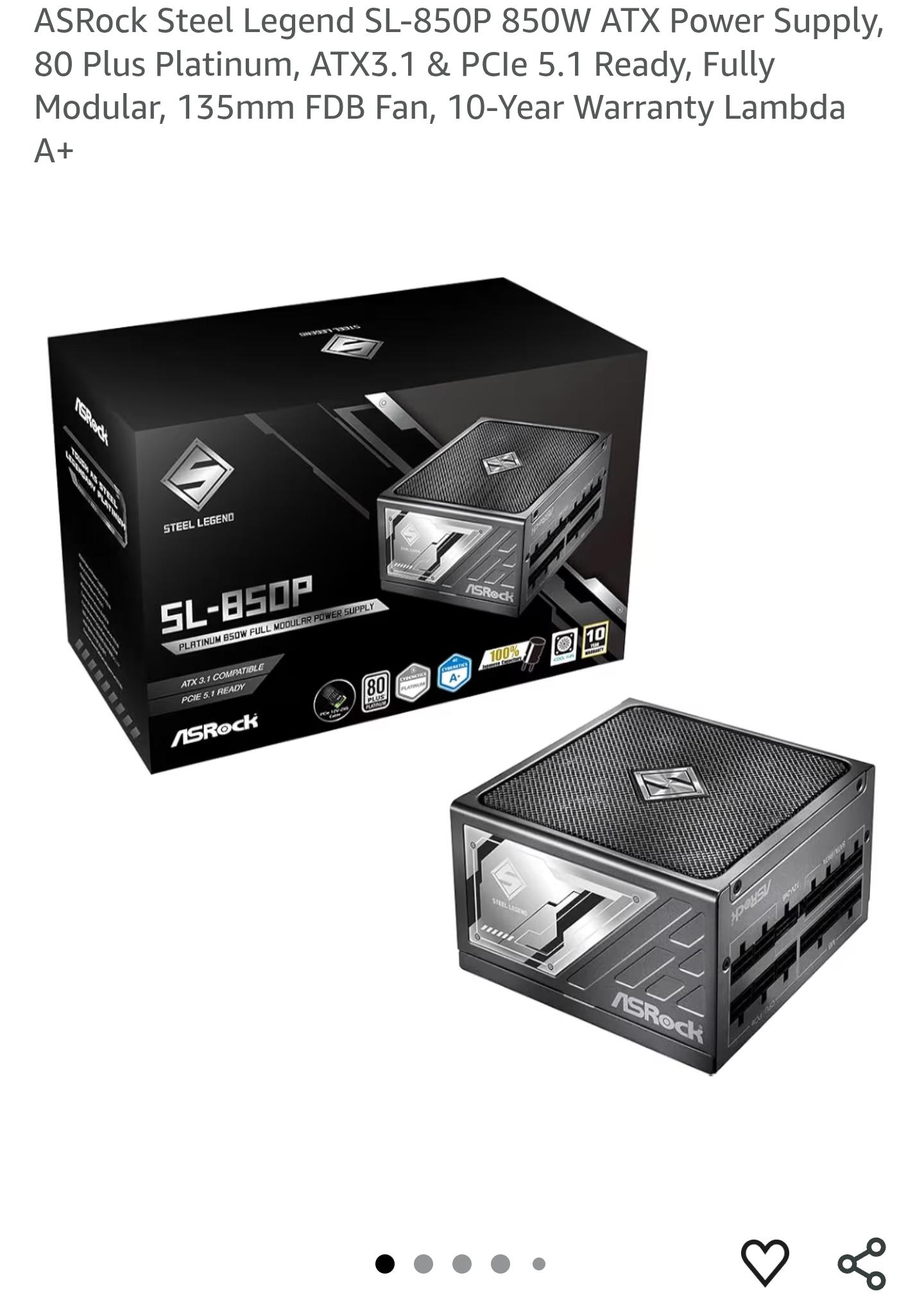 Asrock 850w platinum psu