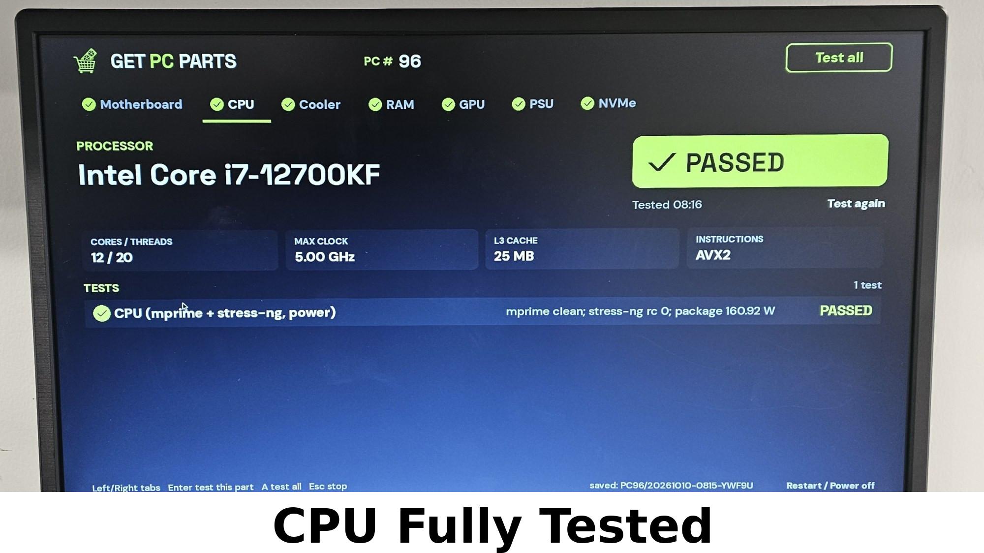 Intel Core i7-12700KF LGA1700