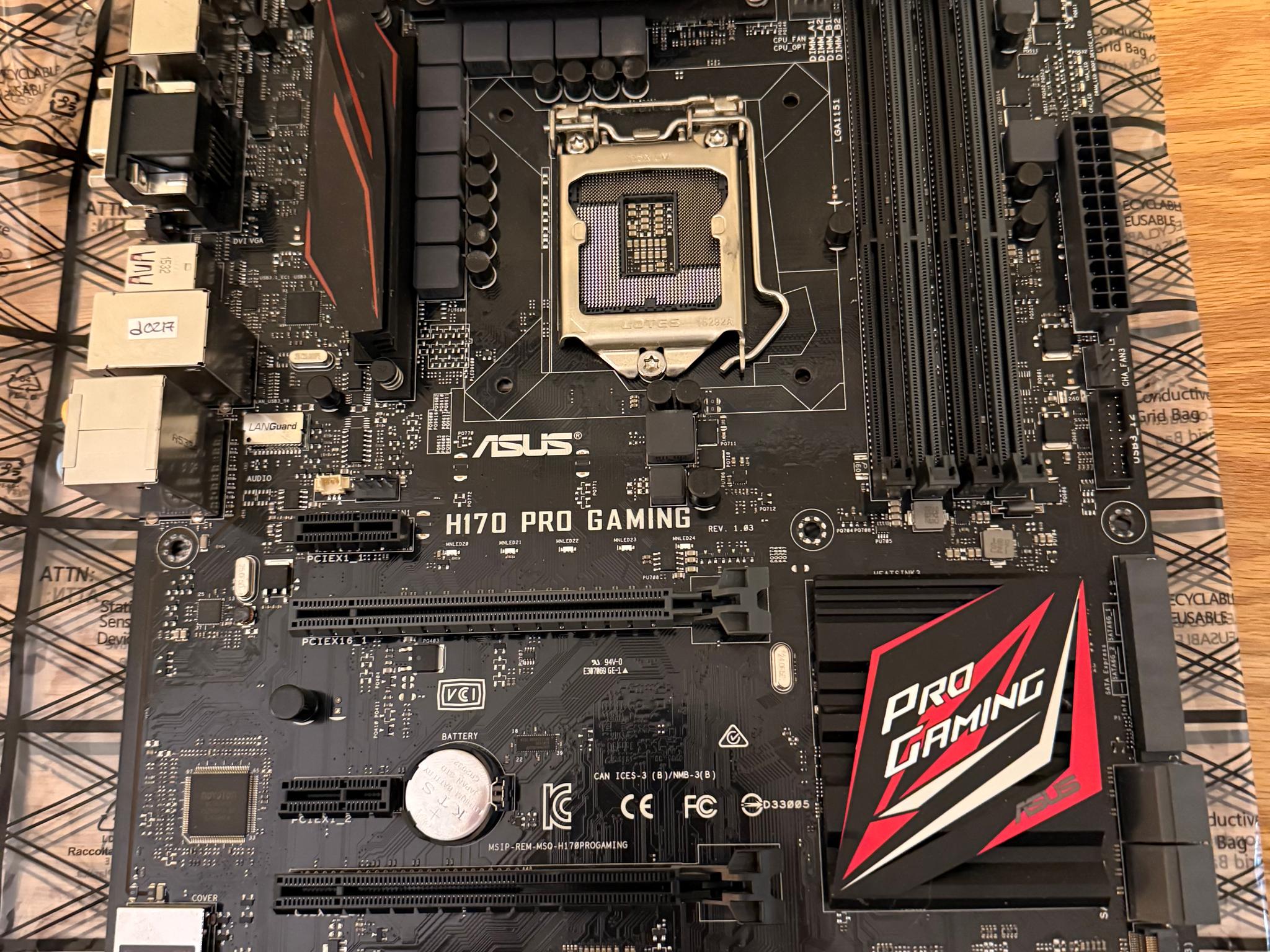 ASUS H170 PRO Gaming Motherboard 6th Gen Intel ATX