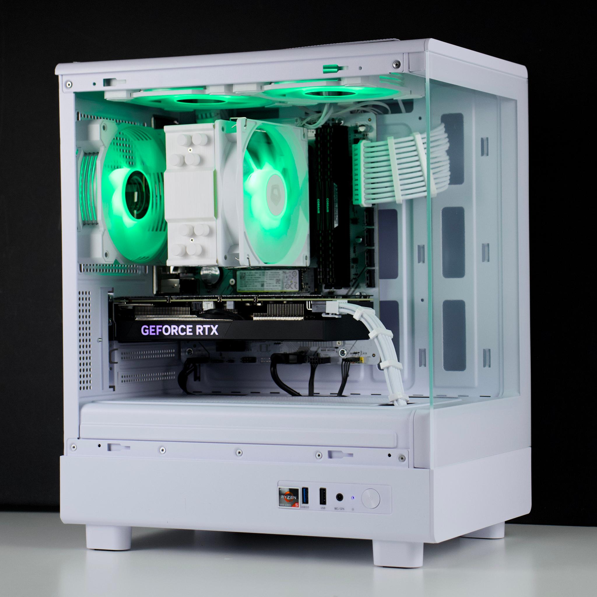 🧊❄️🧊 White Gaming PC – RTX 4060 TI, Ryzen 5 5600X, 32GB RAM, 1TB SSD - WiFi, BlueTooth 🧊❄️🧊