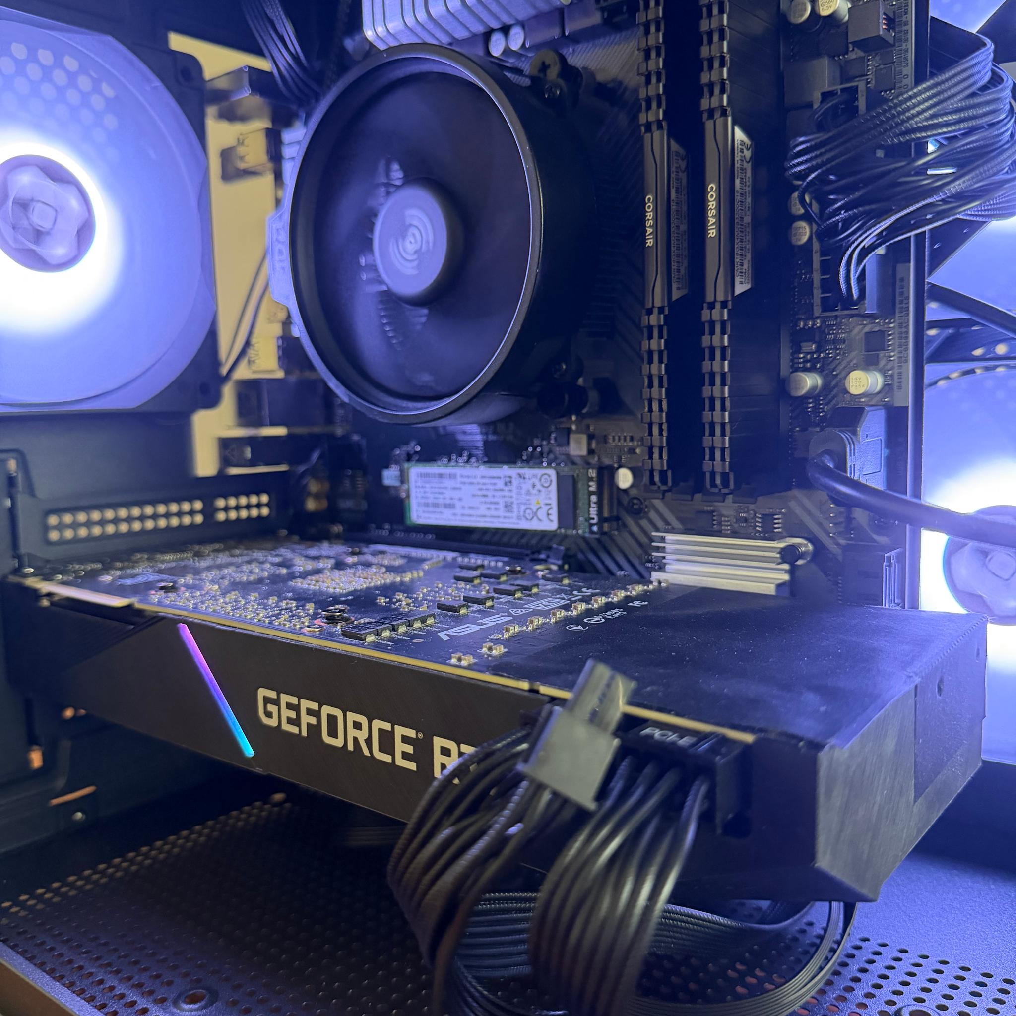 Black Gaming PC RTX 2070 Super | Ryzen 5 | RGB | Ready to Play