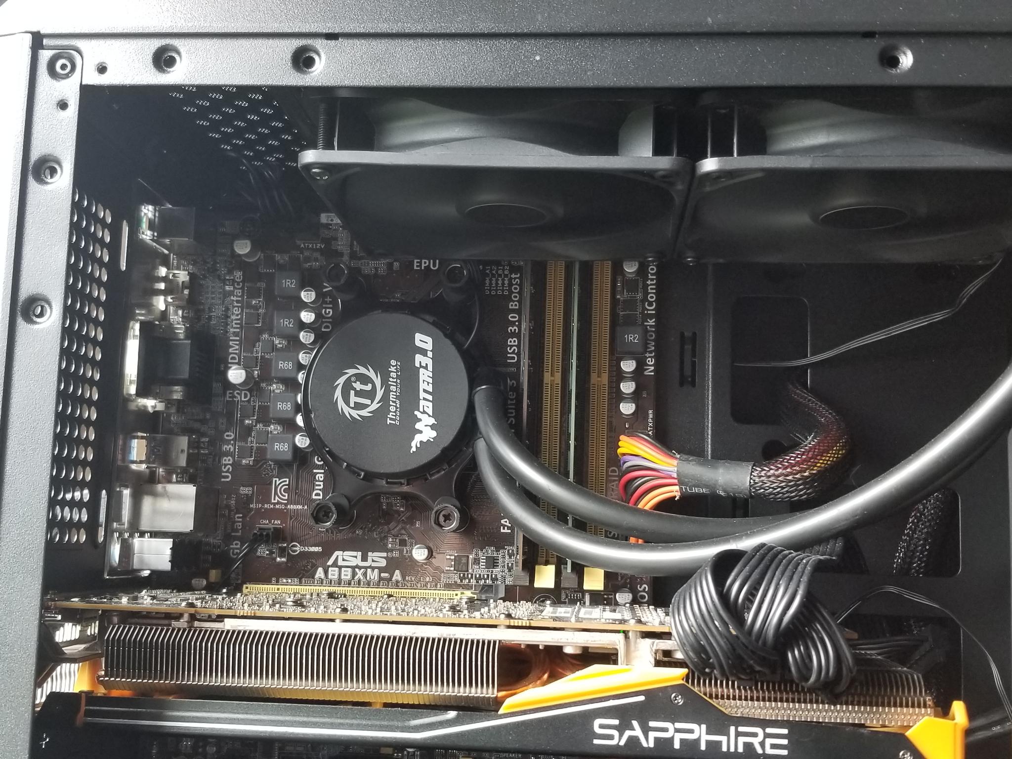 All AMD Budget Gaming Computer - Micro ATX - R9 290 - A10 7870K 4C 4T - 16Gb RAM - 1Tb HDD