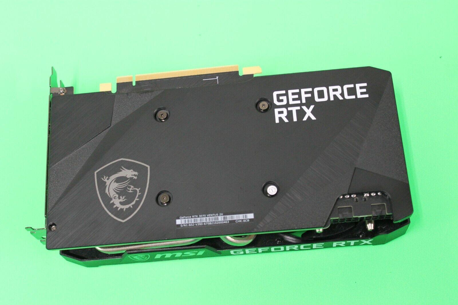 MSi Nvidia Geforce RTX 3070 Ventus 2X NON-LHR 8GB GDDR6 Graphics Card GPU
