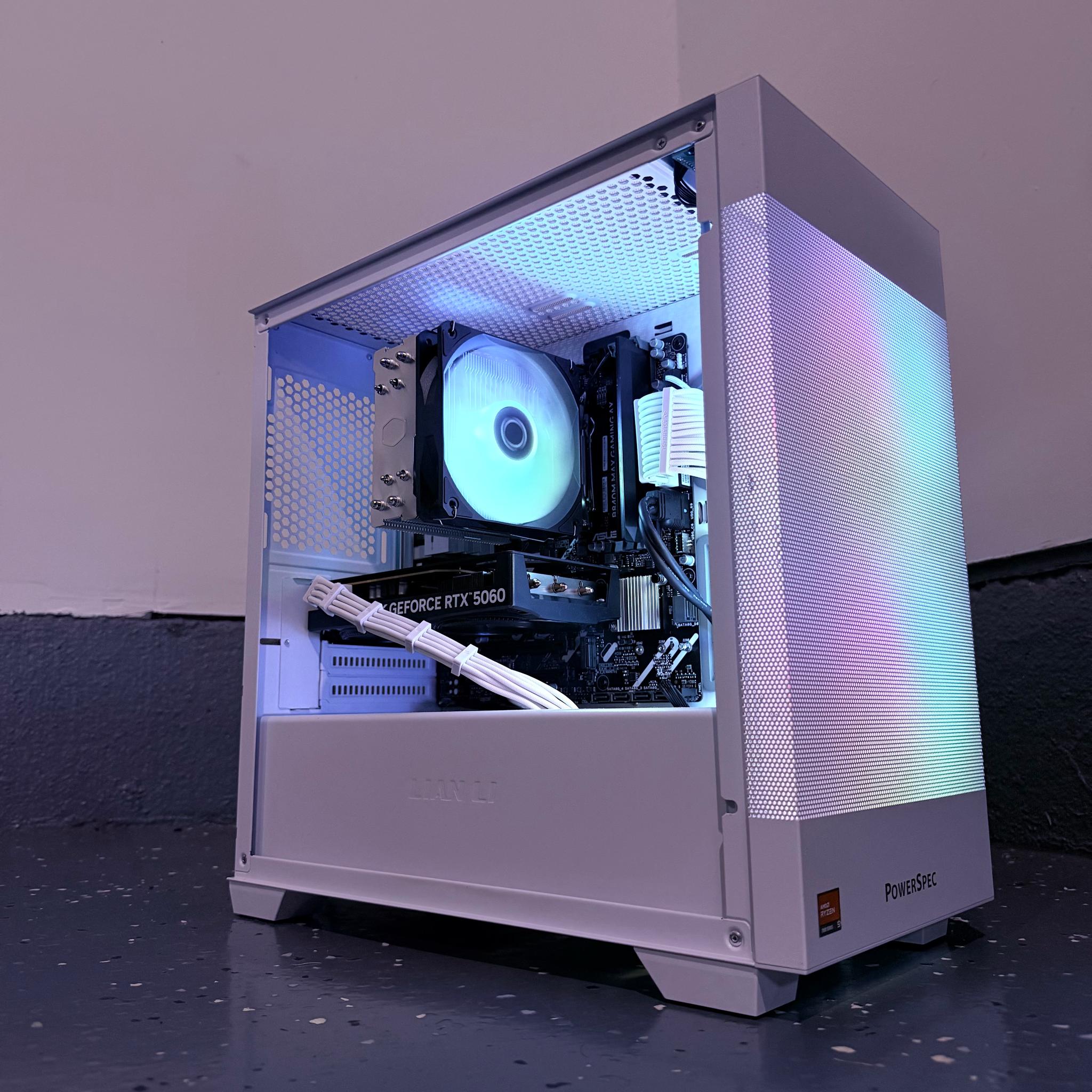 ❄️"Arctic Pearl"⚪️| 1400p Gaming | Ryzen 5 7500X3D | RTX 5060 | 16GB DDR5 Ram | 1TB NVMe SSD