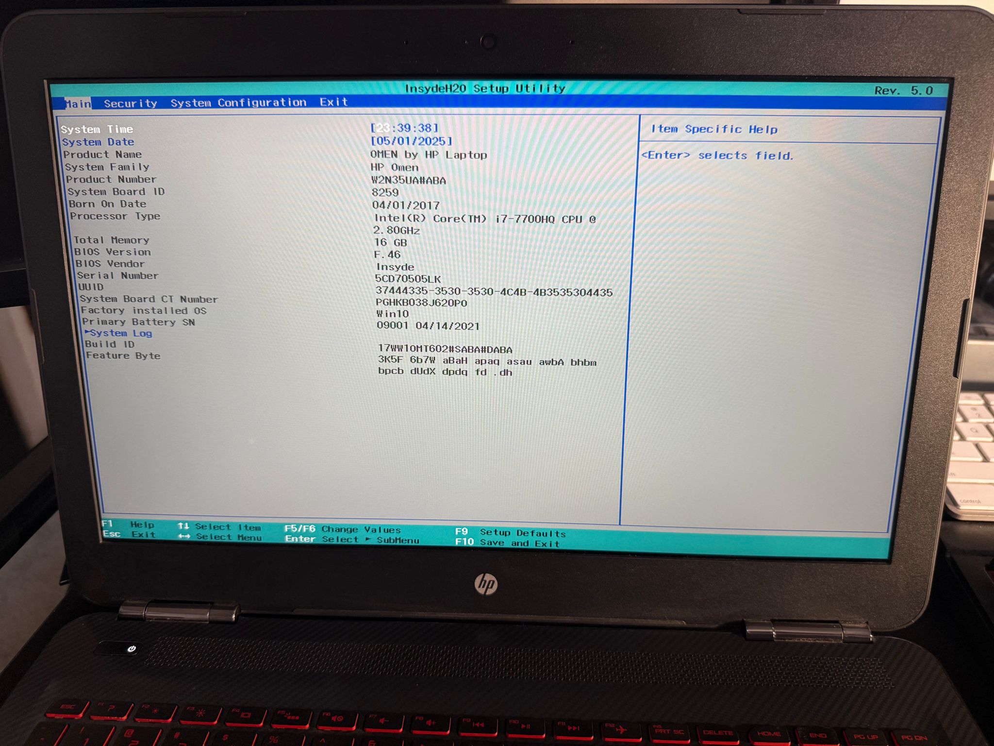HP Omen 15” Gaming laptop i7-7700HQ GTX 1050
