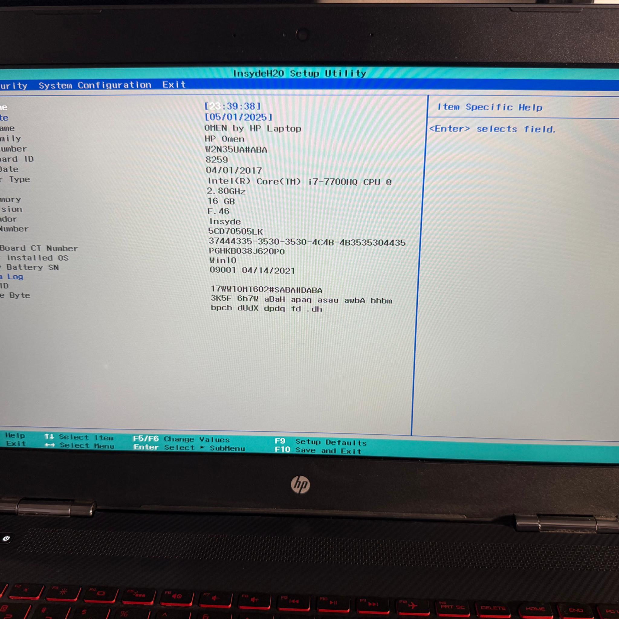 HP Omen 15” Gaming laptop i7-7700HQ GTX 1050