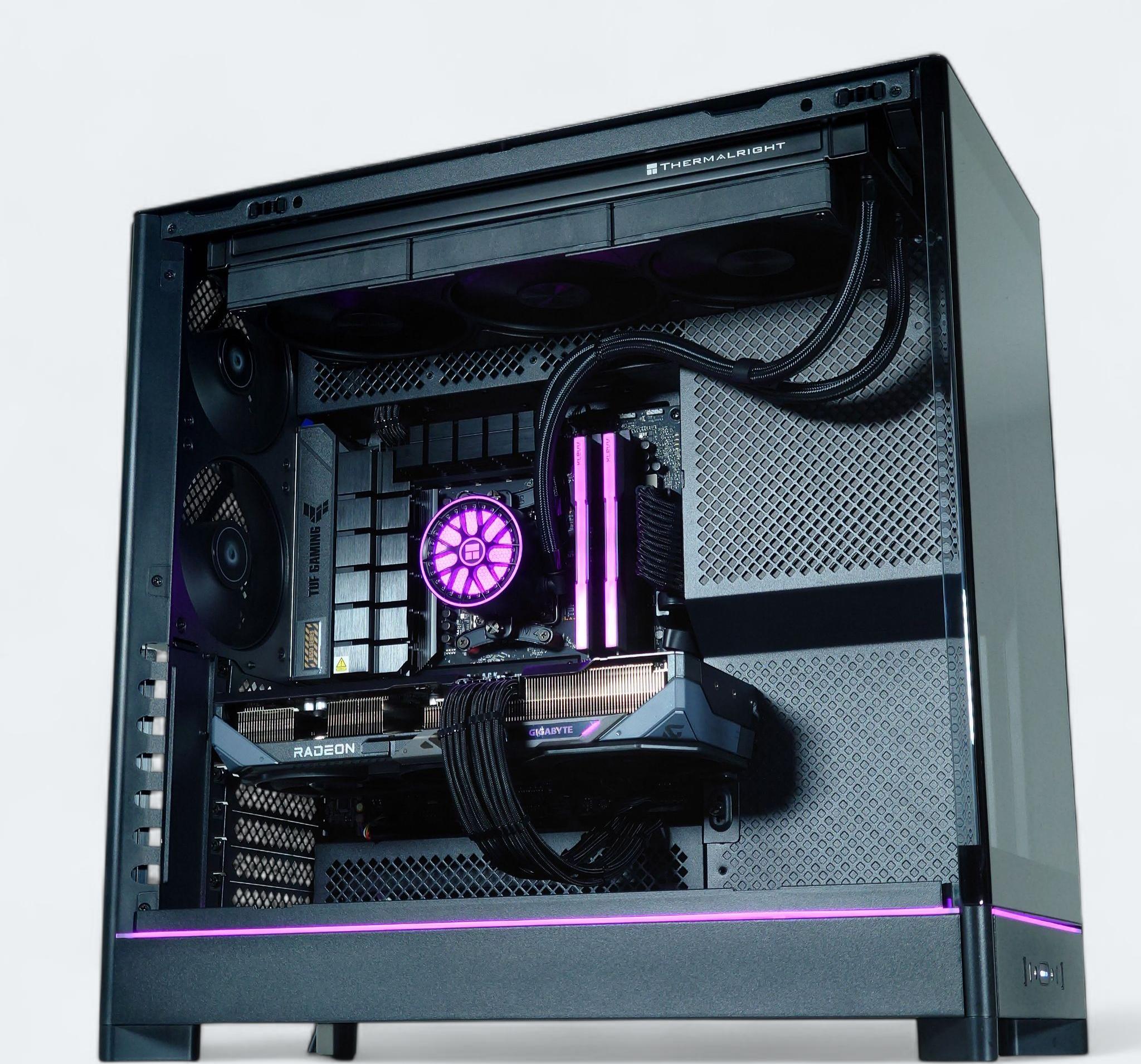 🌌 Liquid Cooled Gaming PC☄️AMD Ryzen 7 7700🌌AMD RX 9070 16GB🌌32GB DDR5🌌1TB NVME