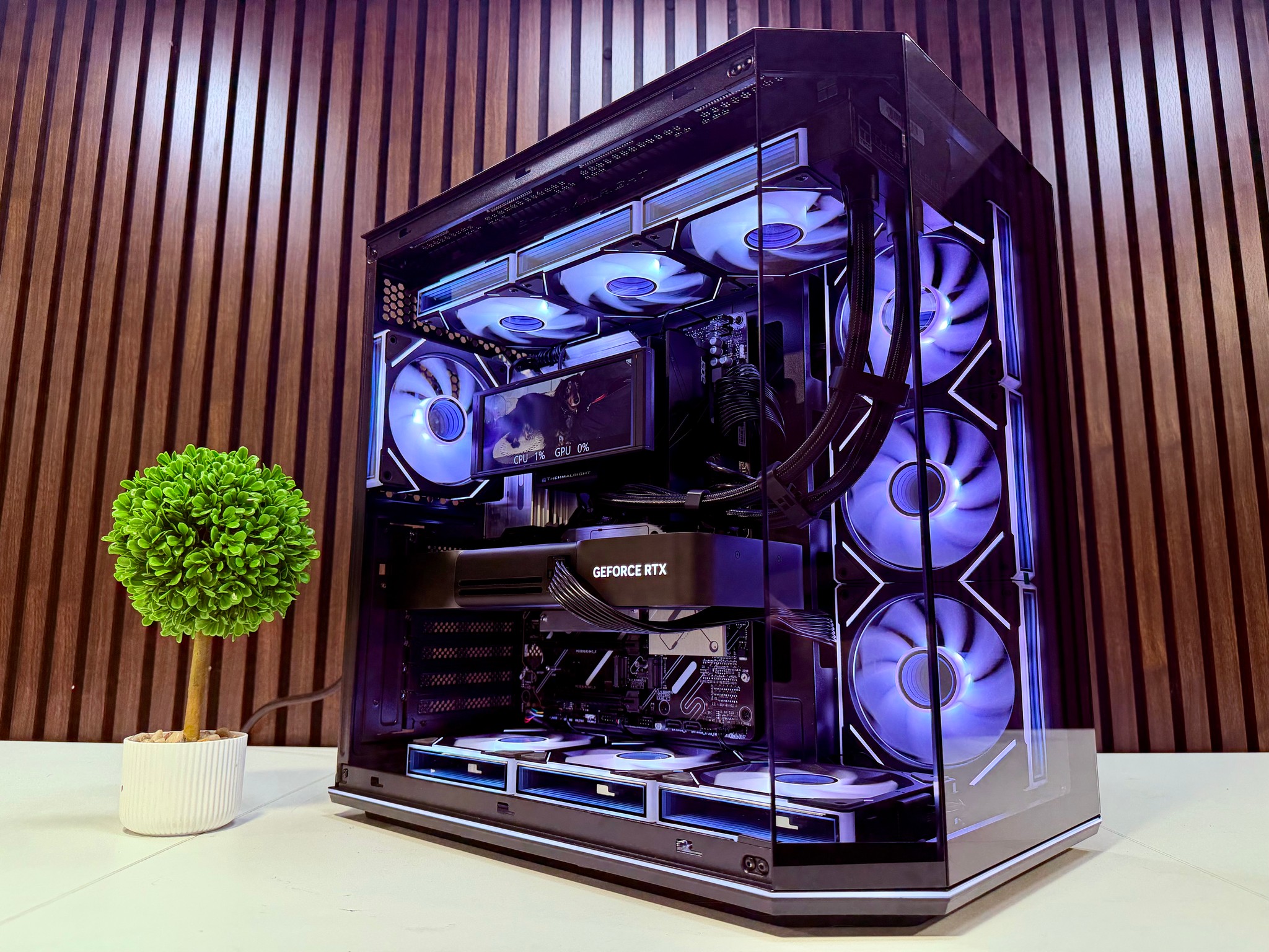RTX 5090 | Ryzen 9950X3D | 64GB DDR5 | 2TB M.2 | 1200 Watt Gold PSU | LCD AIO