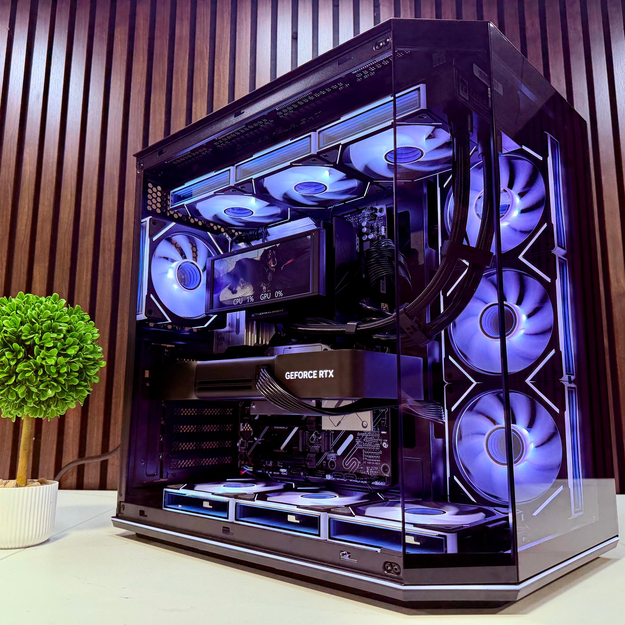 RTX 5090 | Ryzen 9950X3D | 64GB DDR5 | 2TB M.2 | 1200 Watt Gold PSU | LCD AIO