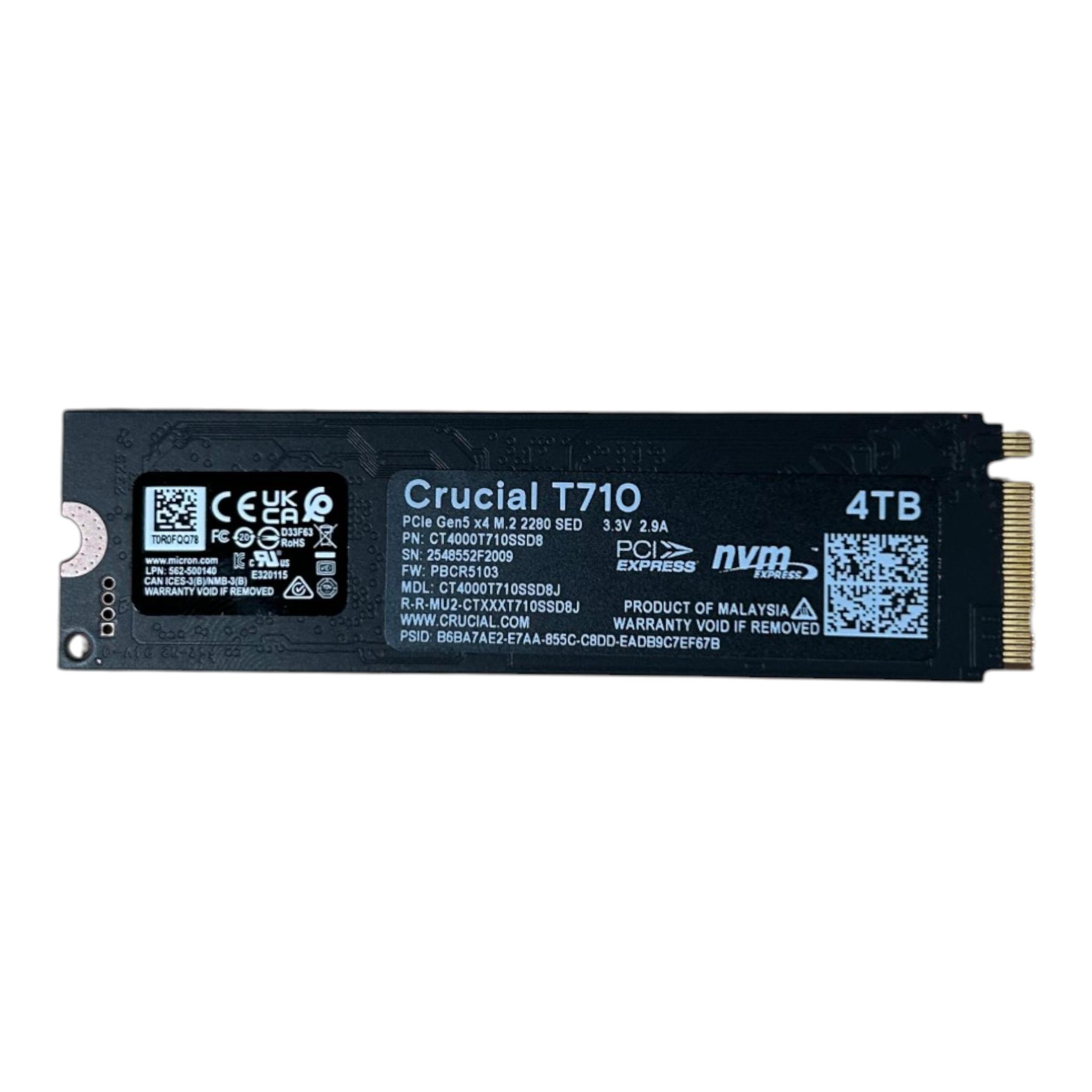 Crucial T710 4TB NVMe SSD (Gen 5.0)