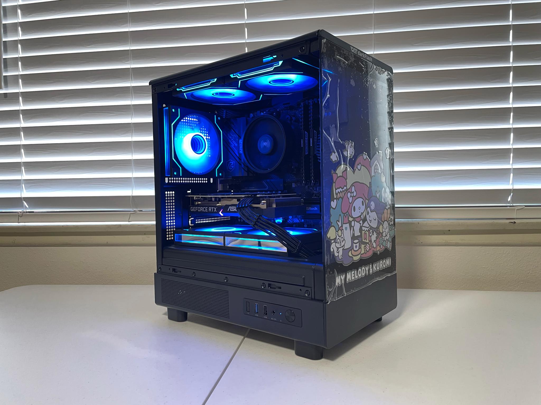 My Melody & Kuromi Inspired Gaming PC (RTX 3060 Ti | Ryzen 5 3600 | 32GB RAM | 500GB SSD | WiFi)