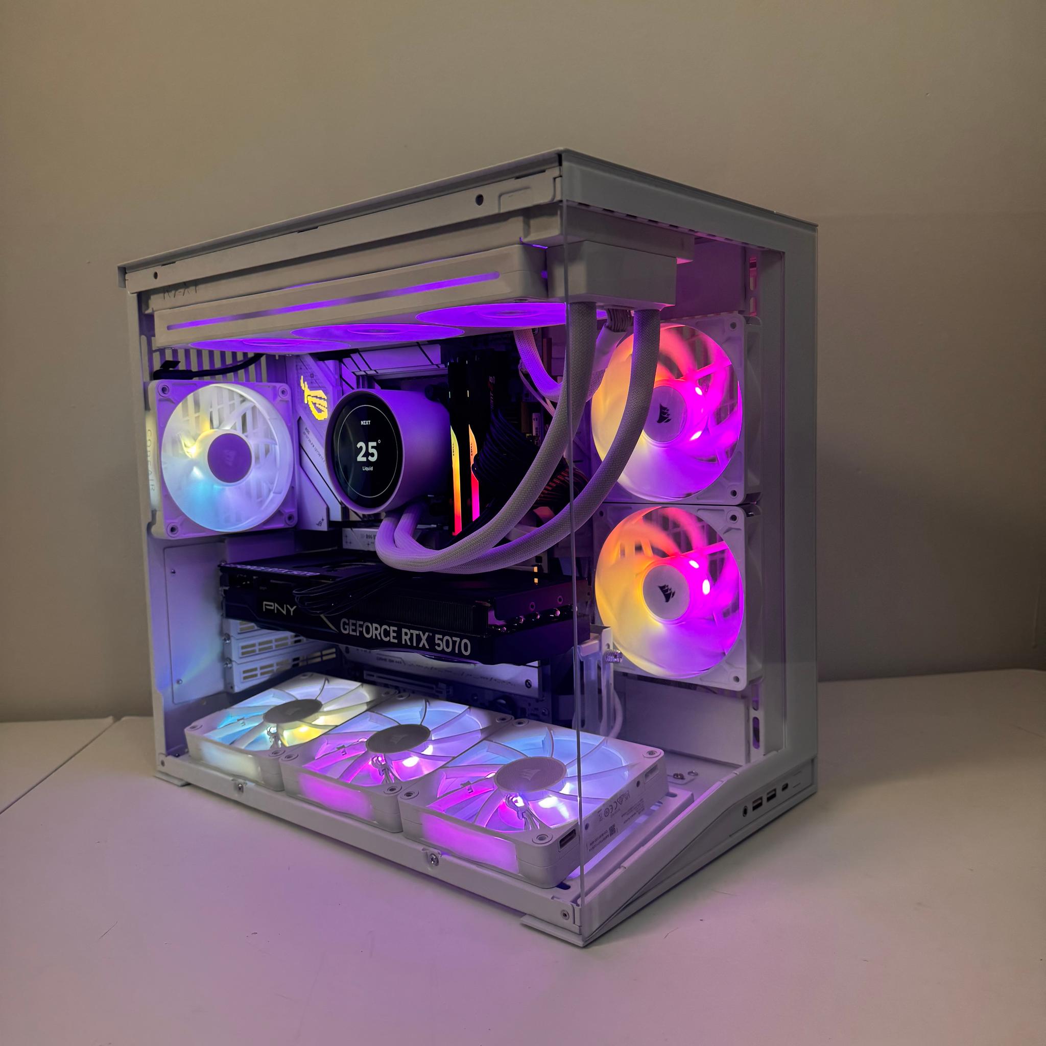 Custom Gaming PC – Ryzen 7 7800X3D / PNY 5070 OC Triple Fan / 32GB RAM