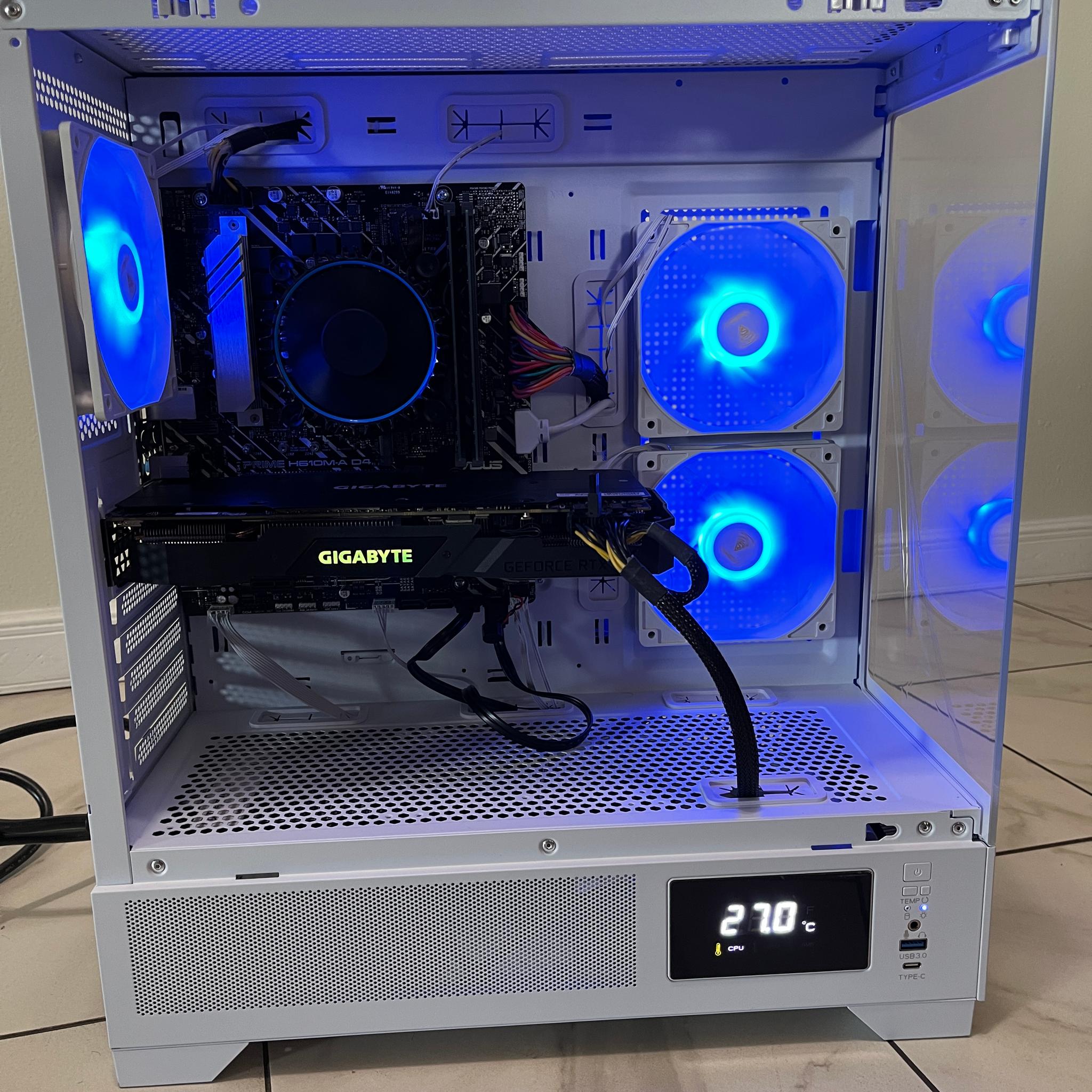 NVIDIA RTX 2070, Intel Core i3-12100, 16GB RAM, 4.2 TB Storage, High FPS Gaming PC w/Wi-Fi & BT