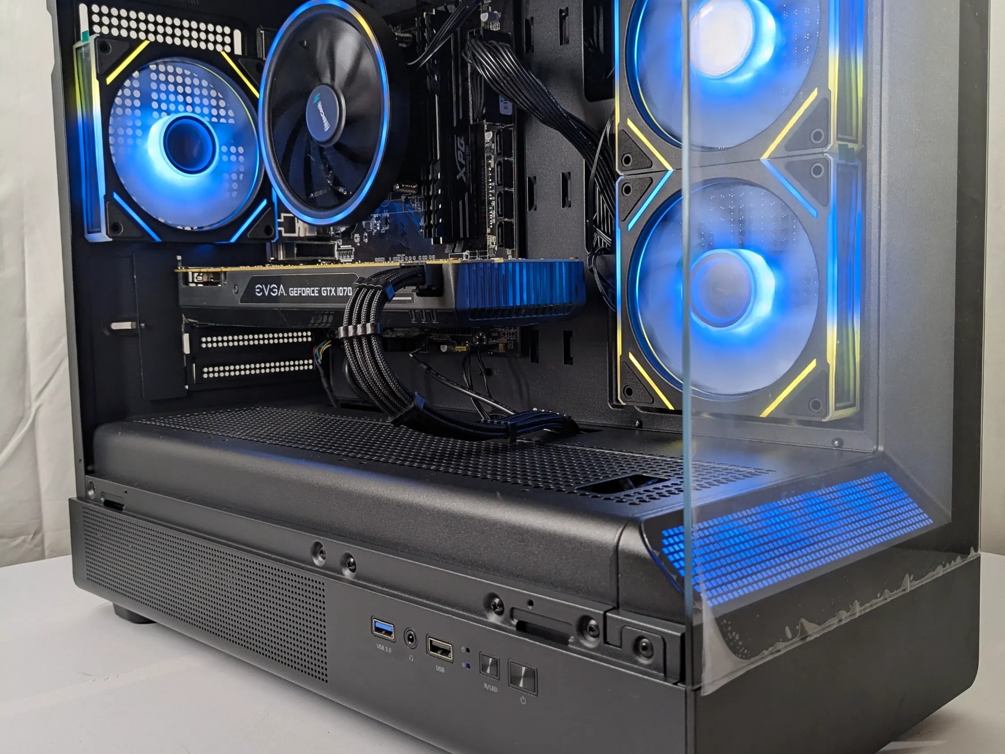 GTX 1070 Gaming PC – Ryzen 7 | 16GB DDR4 | 500GB NVMe | DeepCool Cooler | ARGB Glass Case