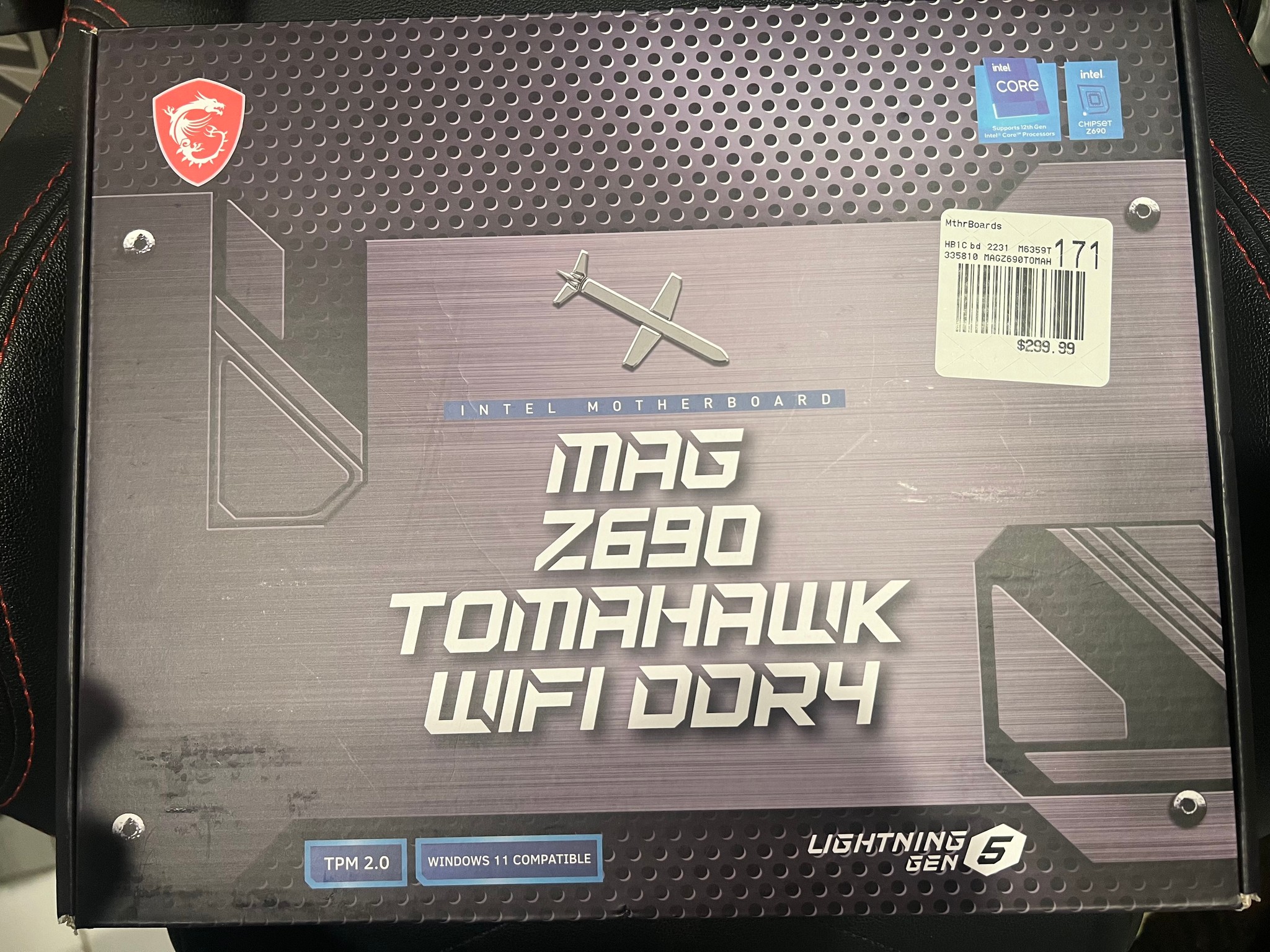MSI Z690 MAG Tomahawk WiFi DDR4 Intel LGA 1700 ATX Motherboard + 32 GB of DDR4 3600 MHz Ram.