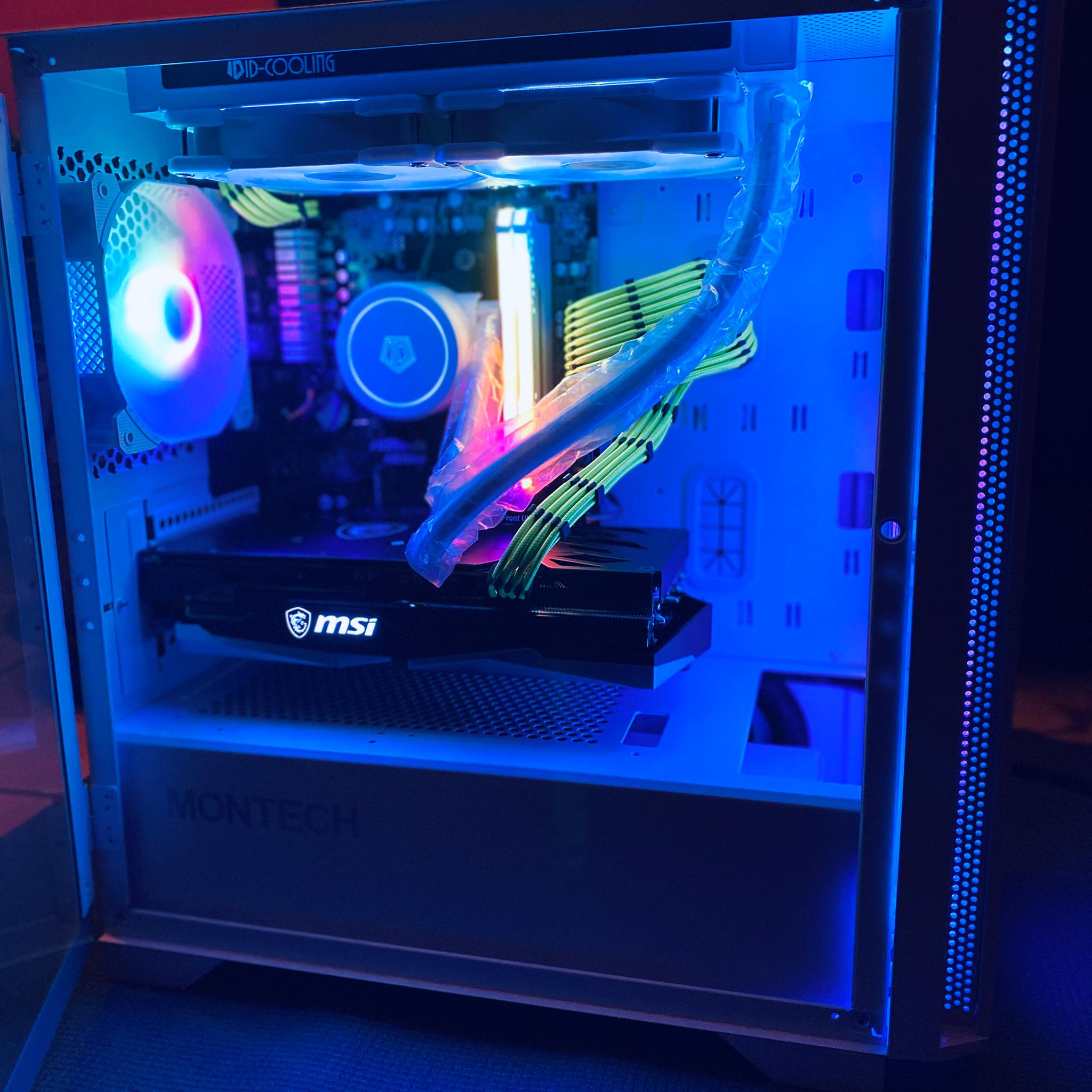 ホワイトドラゴン|RX 6650XT-Ryzen 5 5600X-16GB Corsair RGB RAM w/Over 2TB of Extra Storage 