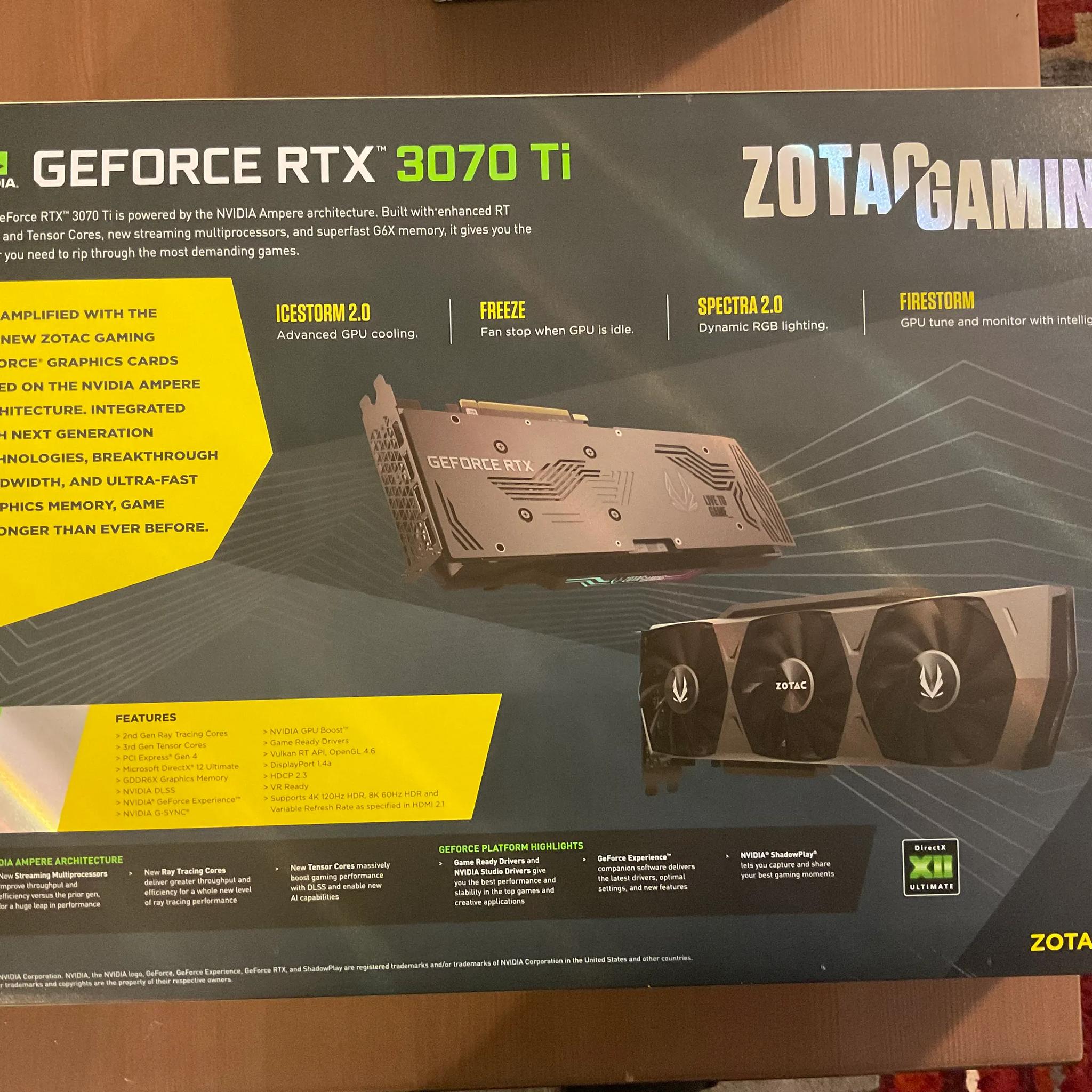 ZOTAC Gaming GeForce RTX™ 3070 Ti Trinity OC 8GB GDDR6X
