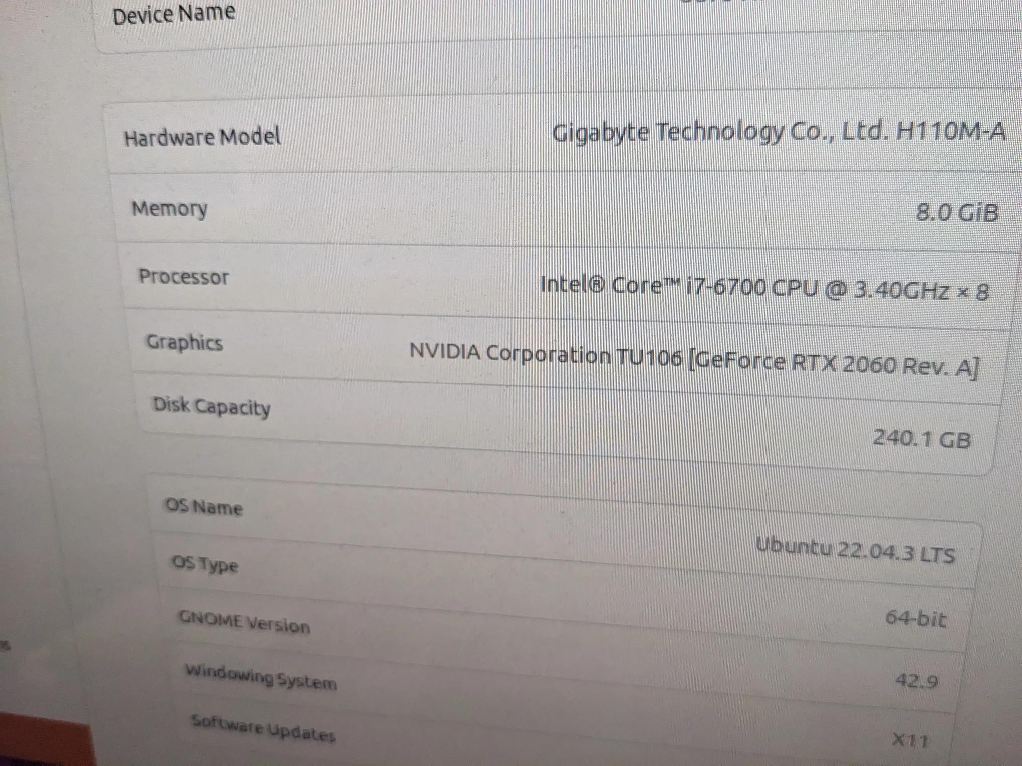 HP RTX 2060 w/ 2GB working