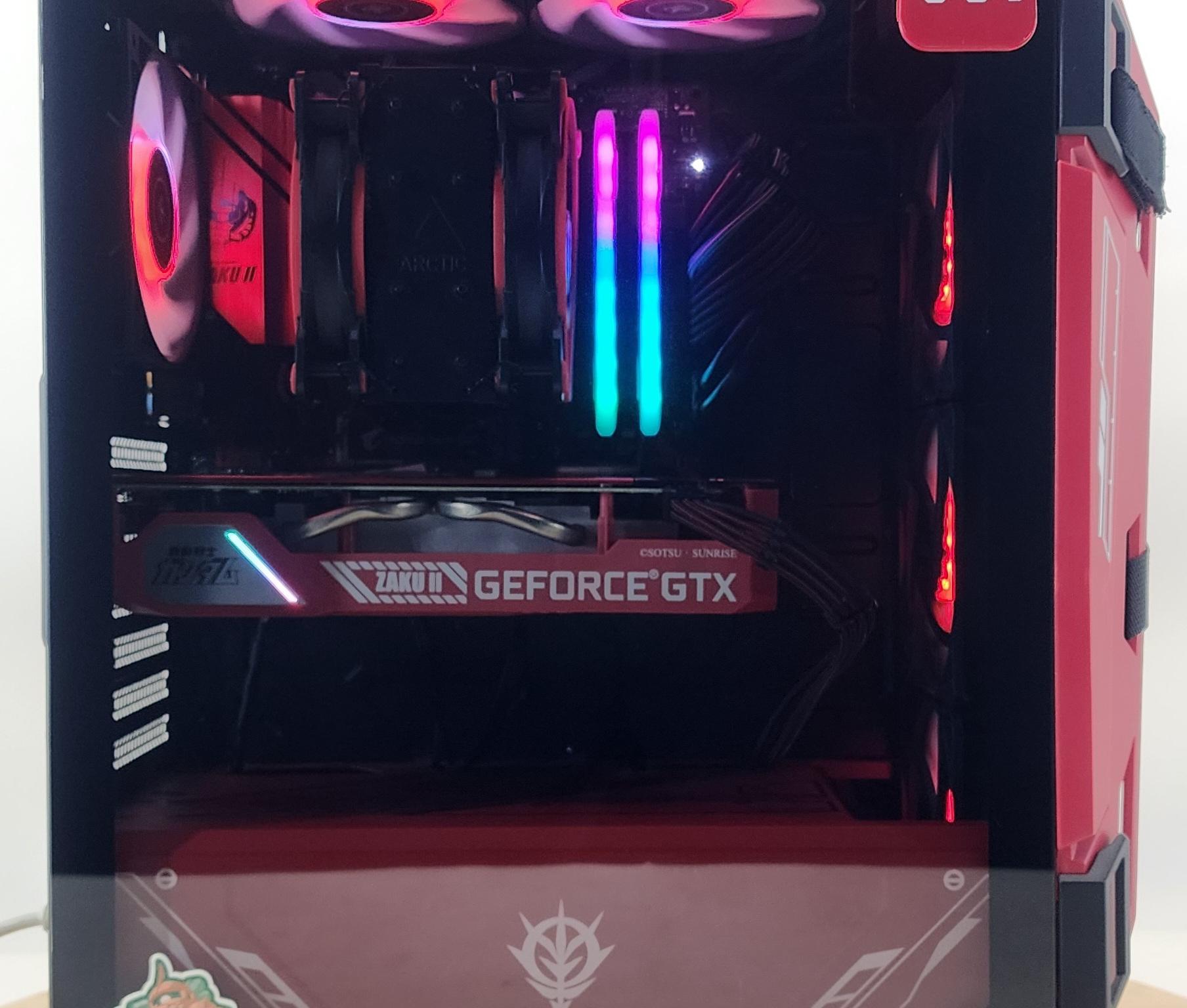 Gaming PC Ryzen 7 5700  32GB RAM 1TB SSD GTX 1660 SUPER 6GB Win 11 Zaku Gundam