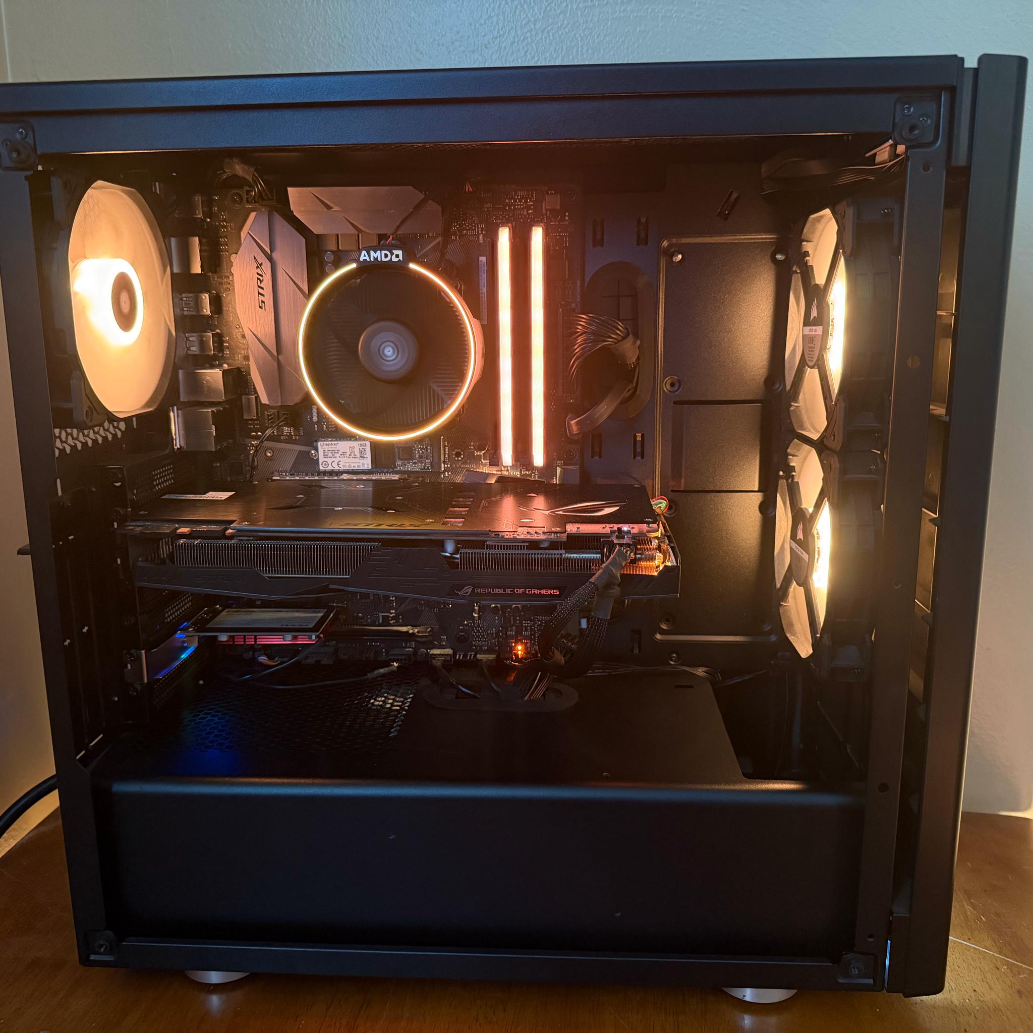 Gaming PC – Ryzen 7 2700X | ASUS ROG Strix GTX 1070 | 32GB RAM | Wi-Fi 6 | Windows 11 Home