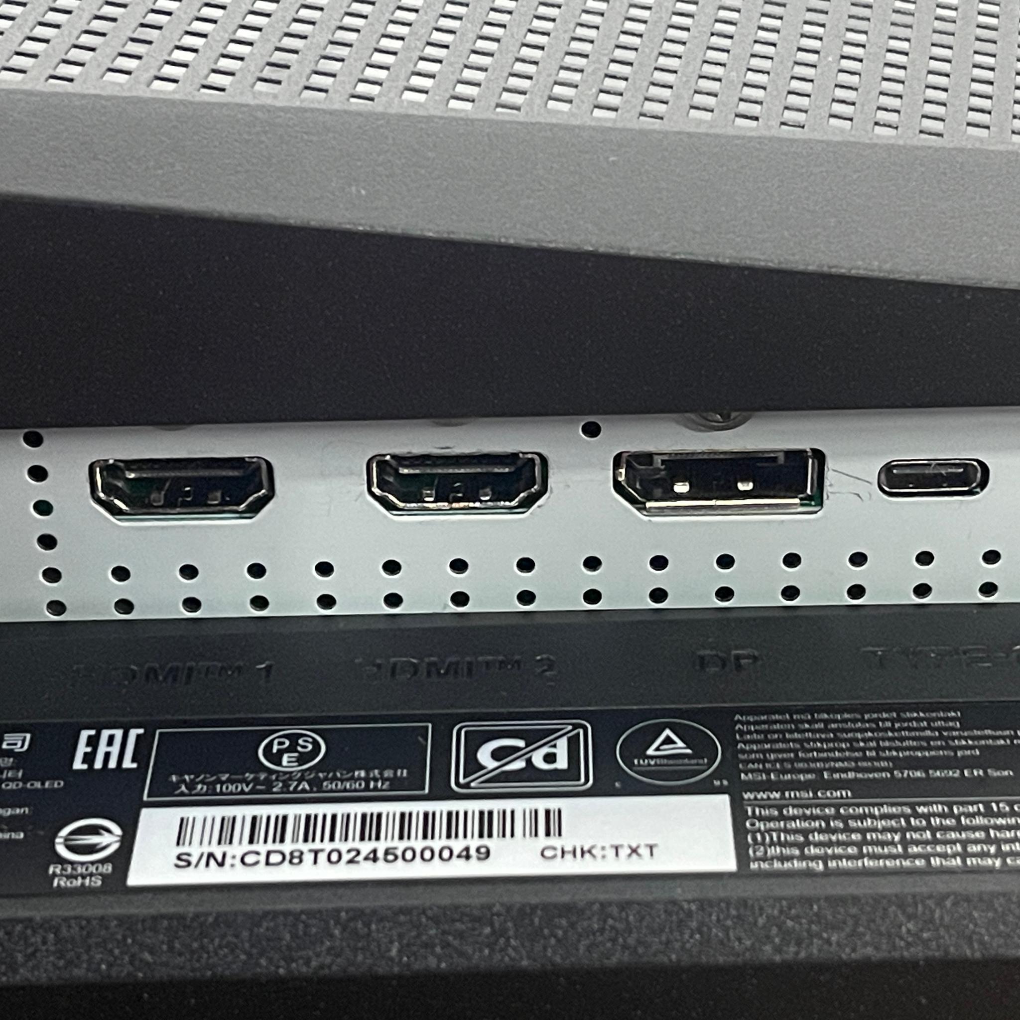 MSI MAG 271QPX QD-OLED 27" 1440p 360Hz Gaming Monitor