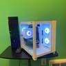 GLASSY White Gaming PC| Intel i5 / Amd RX580 / 8GB / 500GB SSD Win 10 Pro WiFi