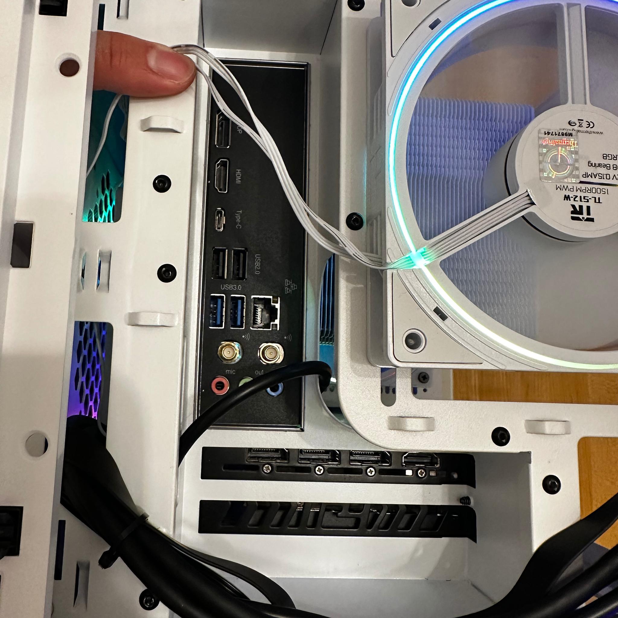 ⚪️🍿|RX 6800xt 16gb, i5-11400, 32gb Ram, 1tb SSD White WiFi Gaming PC