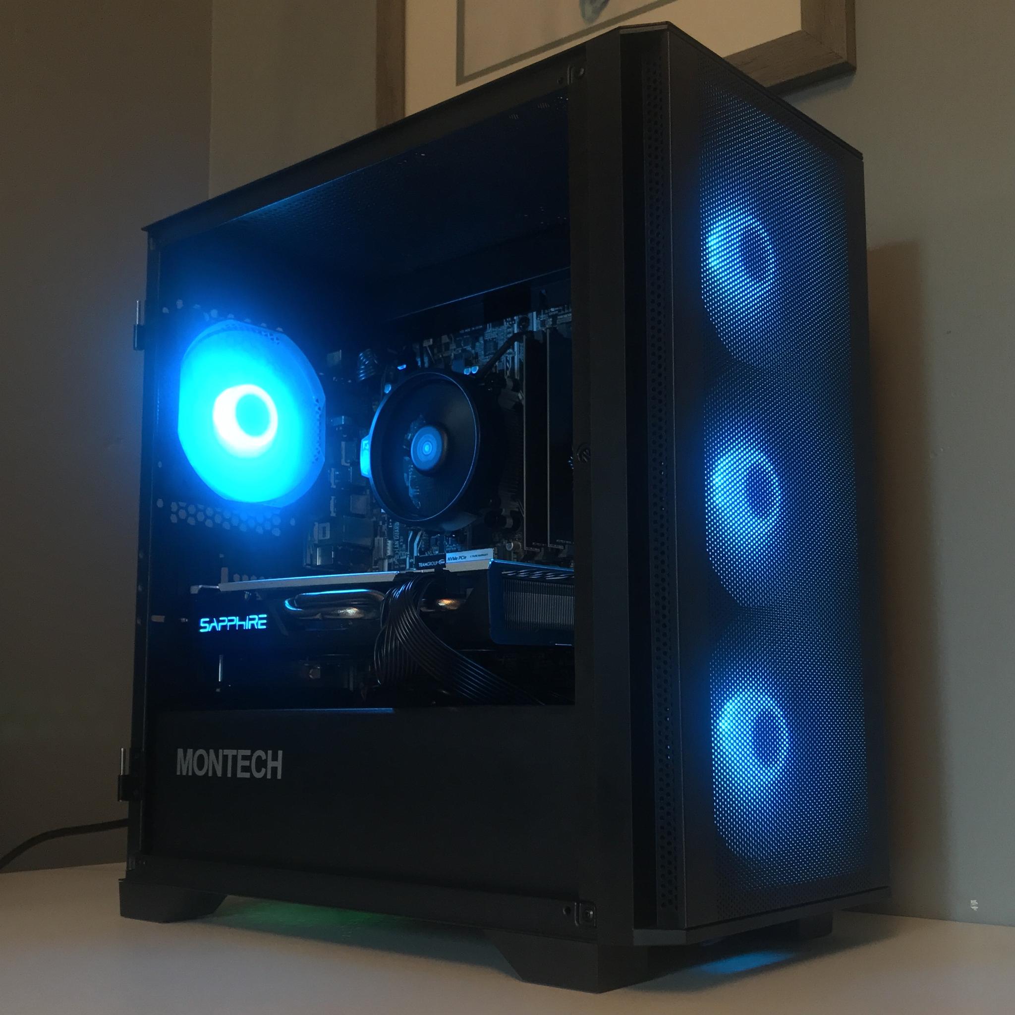🫐Budget Gaming Computer |WIFI| Ryzen 5 1400 | RX 580 8GB | 16GB RAM | 512GB NVME SSD | Win 10 Pro🫐