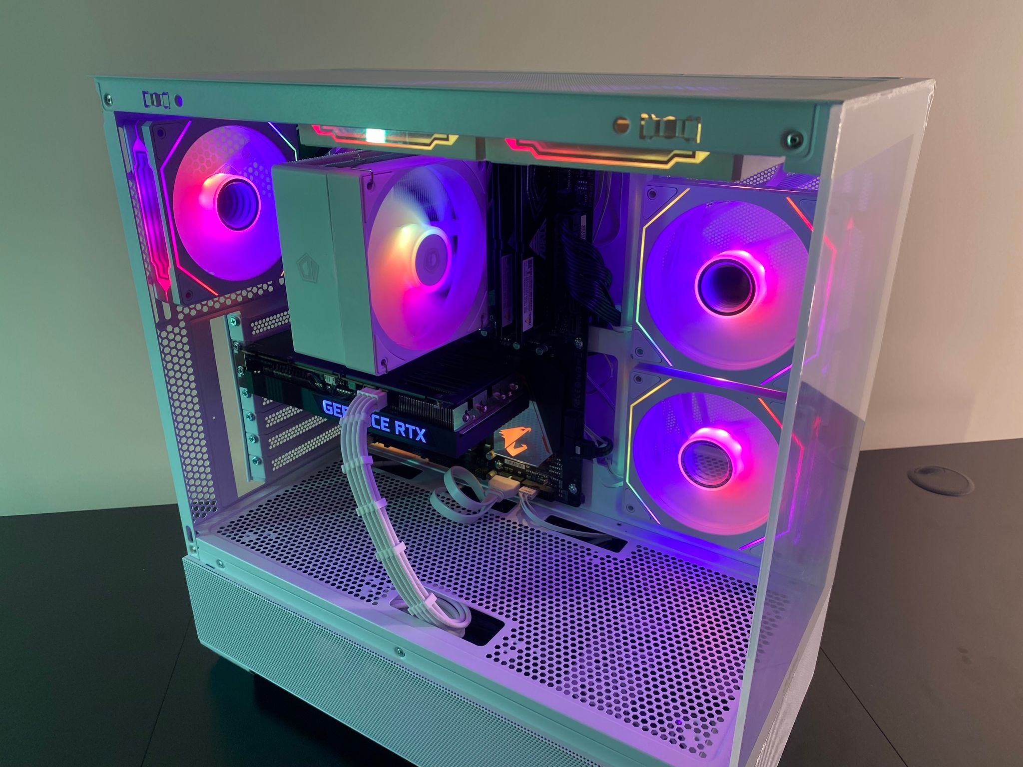 White RGB Gaming PC | RTX 3060 12GB | Ryzen 5 3600 | 16GB DDR4 3200MHz | 500GB M.2 SSD | WiFi