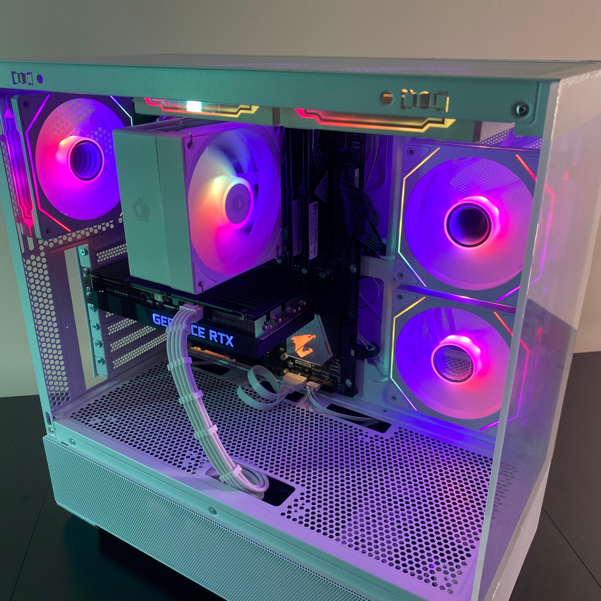 White RGB Gaming PC | RTX 3060 12GB | Ryzen 5 3600 | 16GB DDR4 3200MHz | 500GB M.2 SSD | WiFi