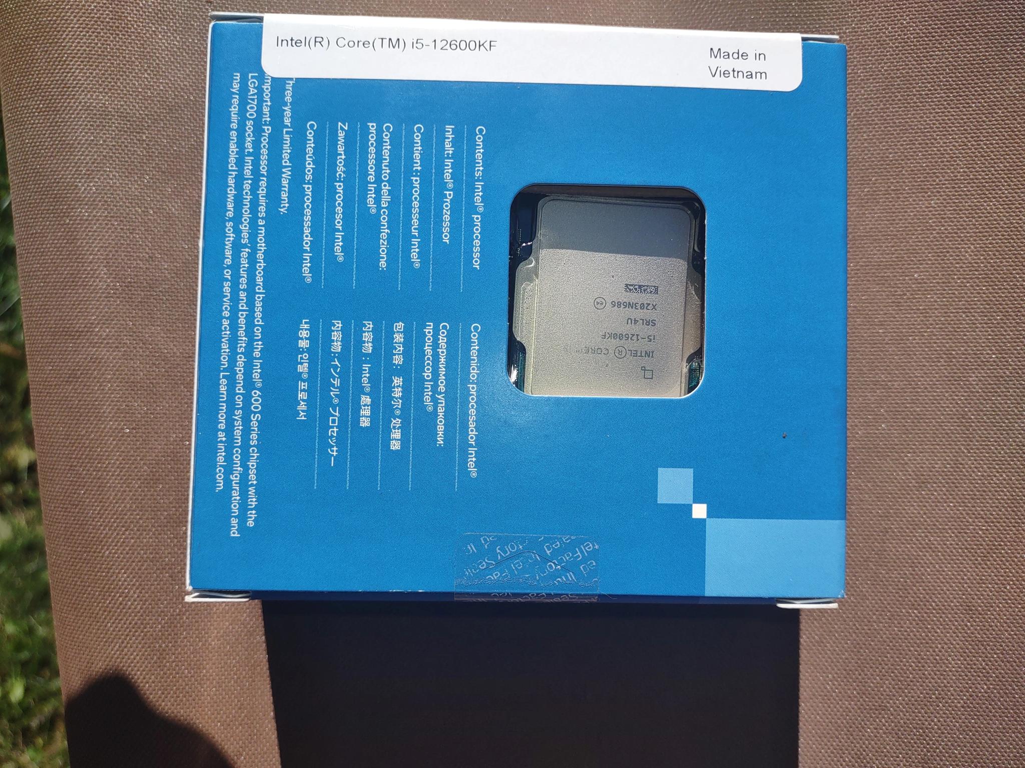  Intel 12600kf processor 