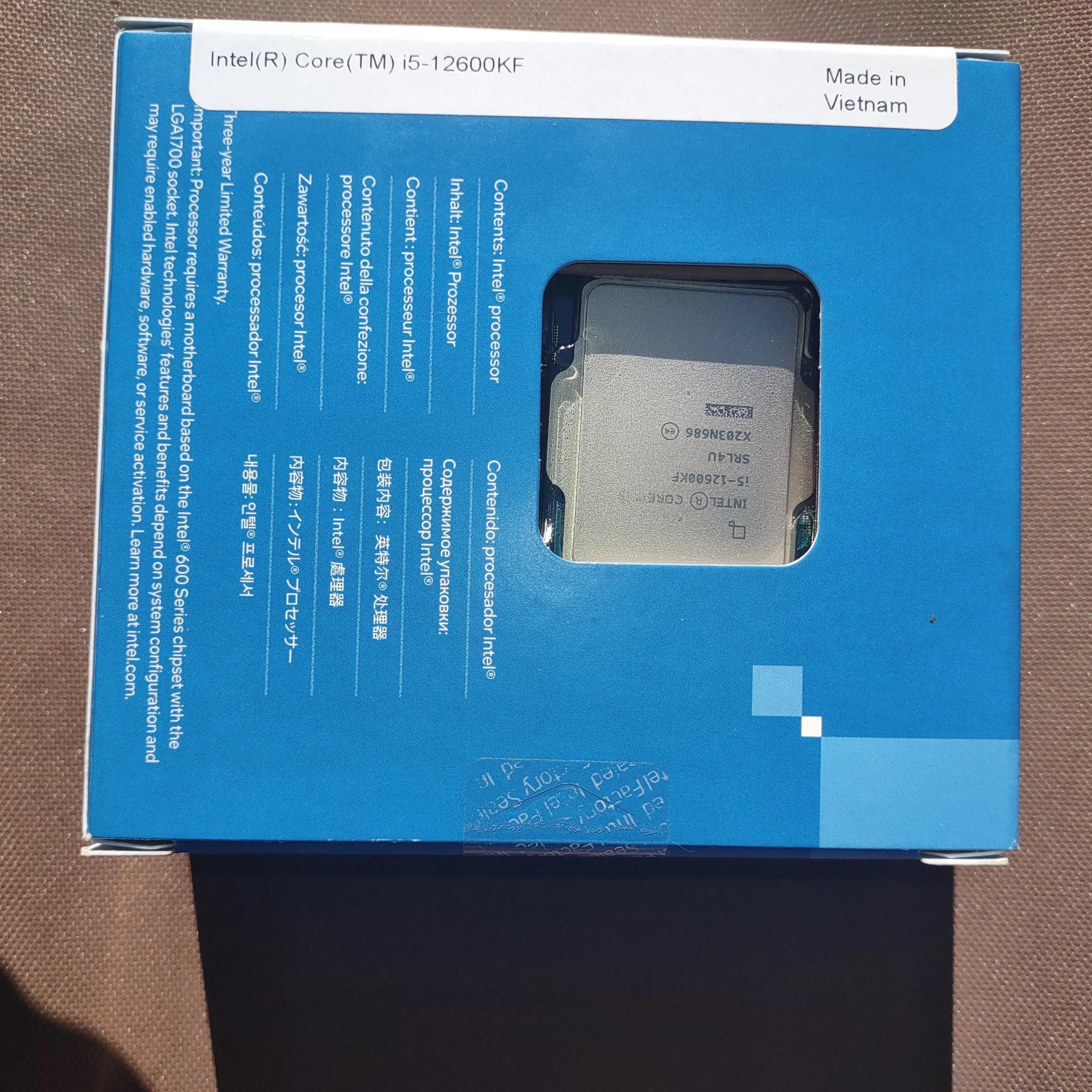  Intel 12600kf processor 
